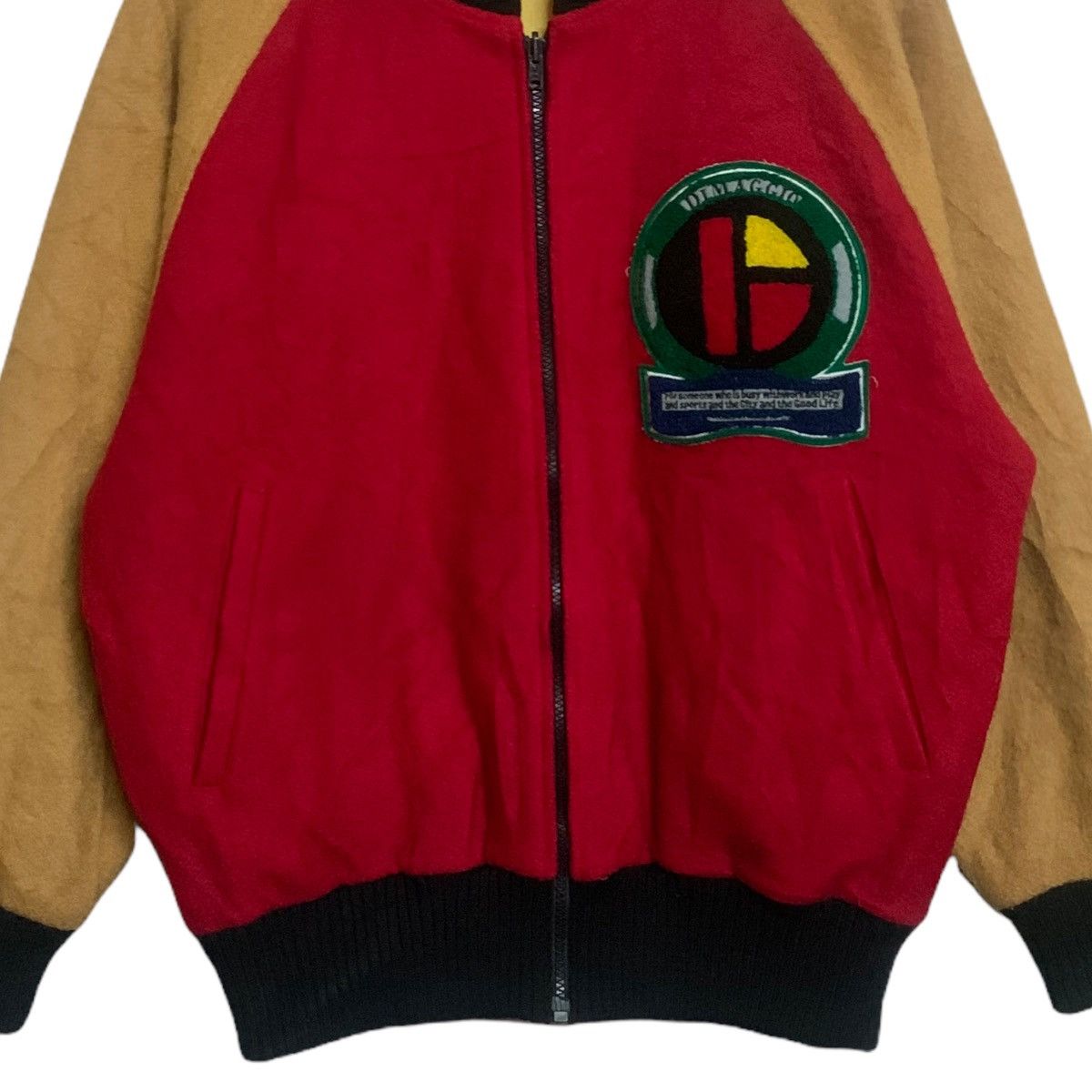 Japanese Brand DiMaggio Color Block Reversible Bomber Jacket Size US L / EU 52-54 / 3 - 3 Thumbnail