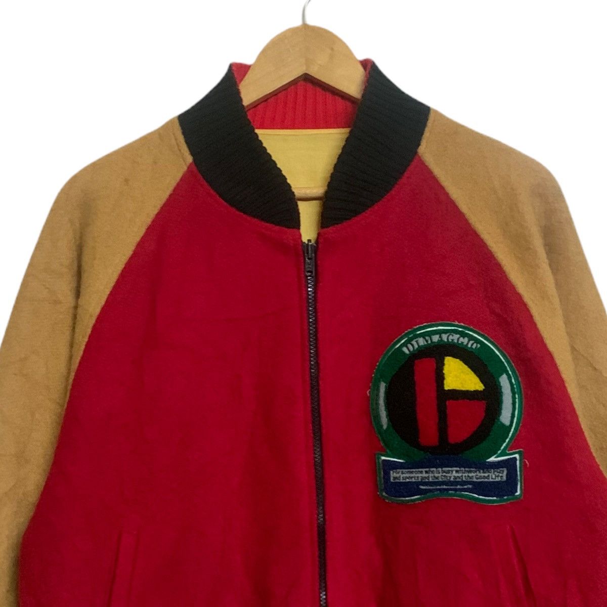 Japanese Brand DiMaggio Color Block Reversible Bomber Jacket Size US L / EU 52-54 / 3 - 2 Thumbnail