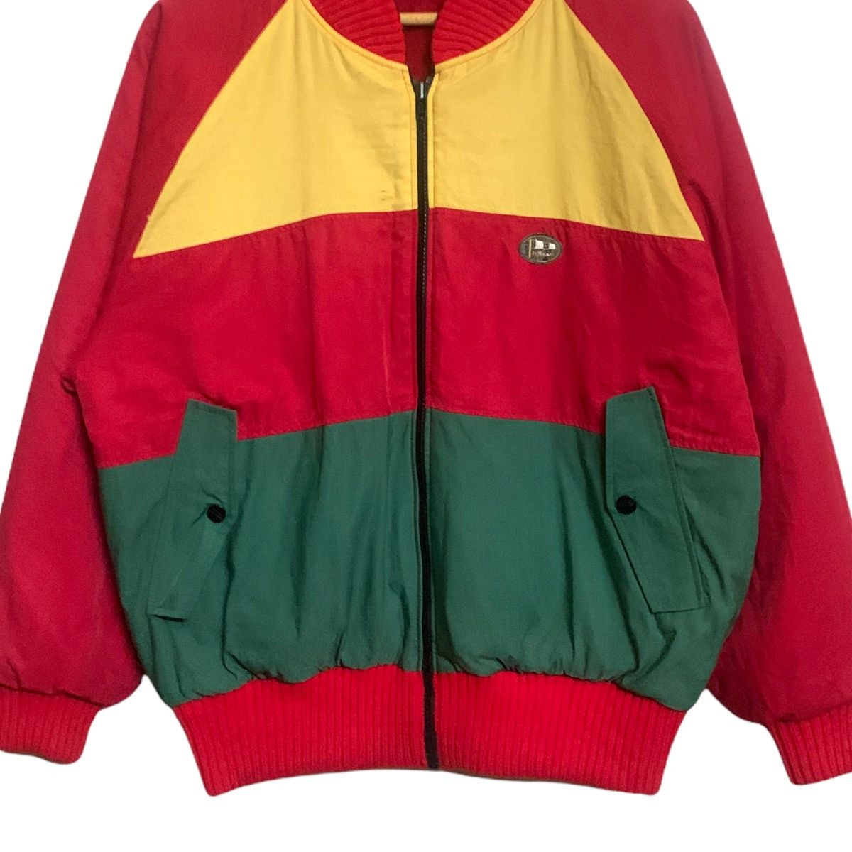 Japanese Brand DiMaggio Color Block Reversible Bomber Jacket Size US L / EU 52-54 / 3 - 6 Thumbnail