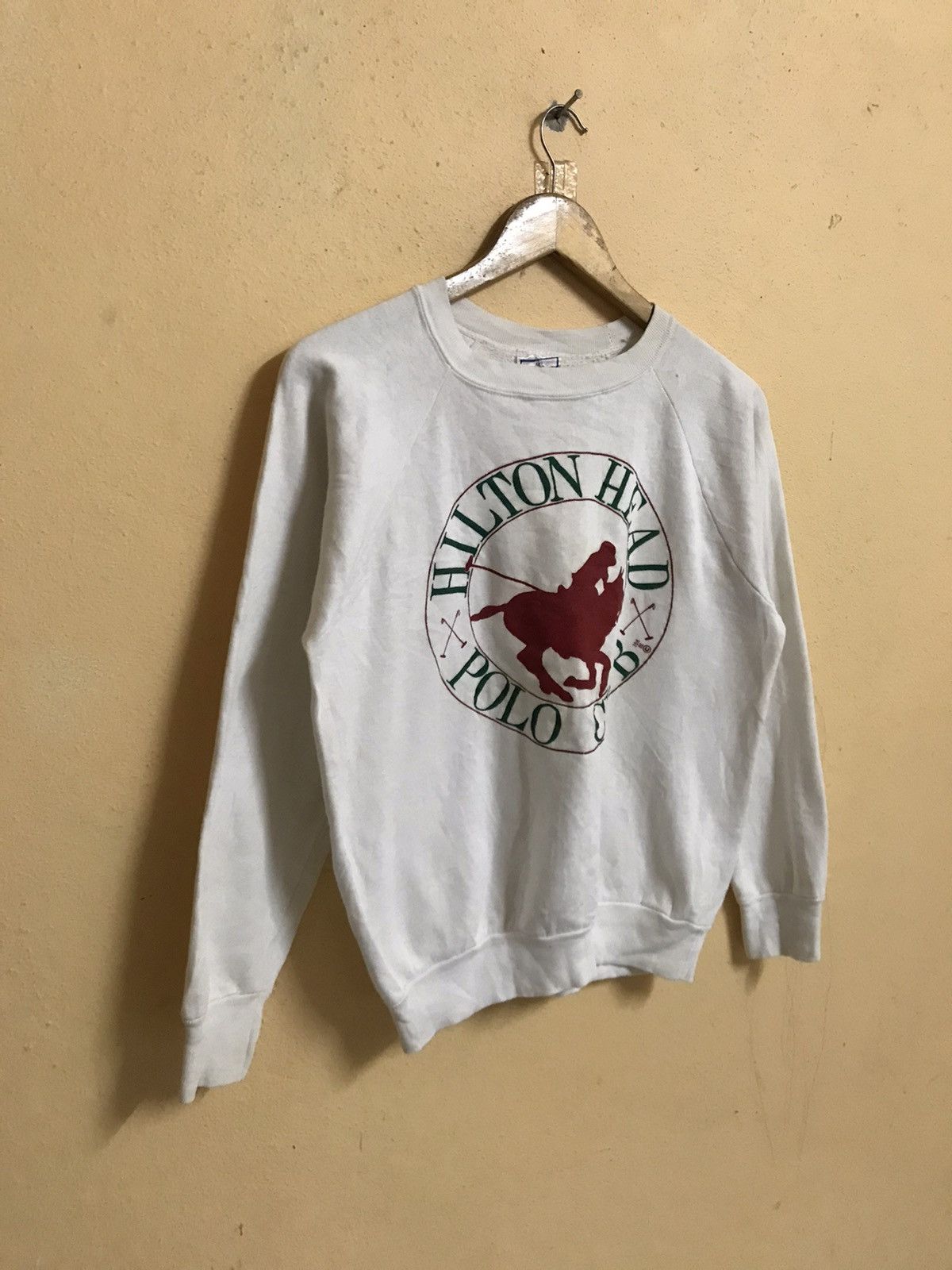 Vintage RARE 80s VINTAGE POLO CLUB HILTON HEAD SWEATSHIRT Size US S / EU 44-46 / 1 - 3 Thumbnail
