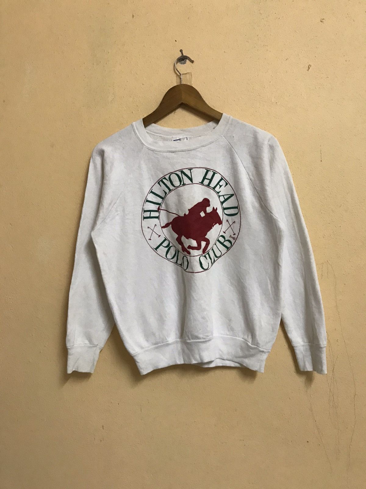 Vintage RARE 80s VINTAGE POLO CLUB HILTON HEAD SWEATSHIRT Size US S / EU 44-46 / 1 - 2 Thumbnail