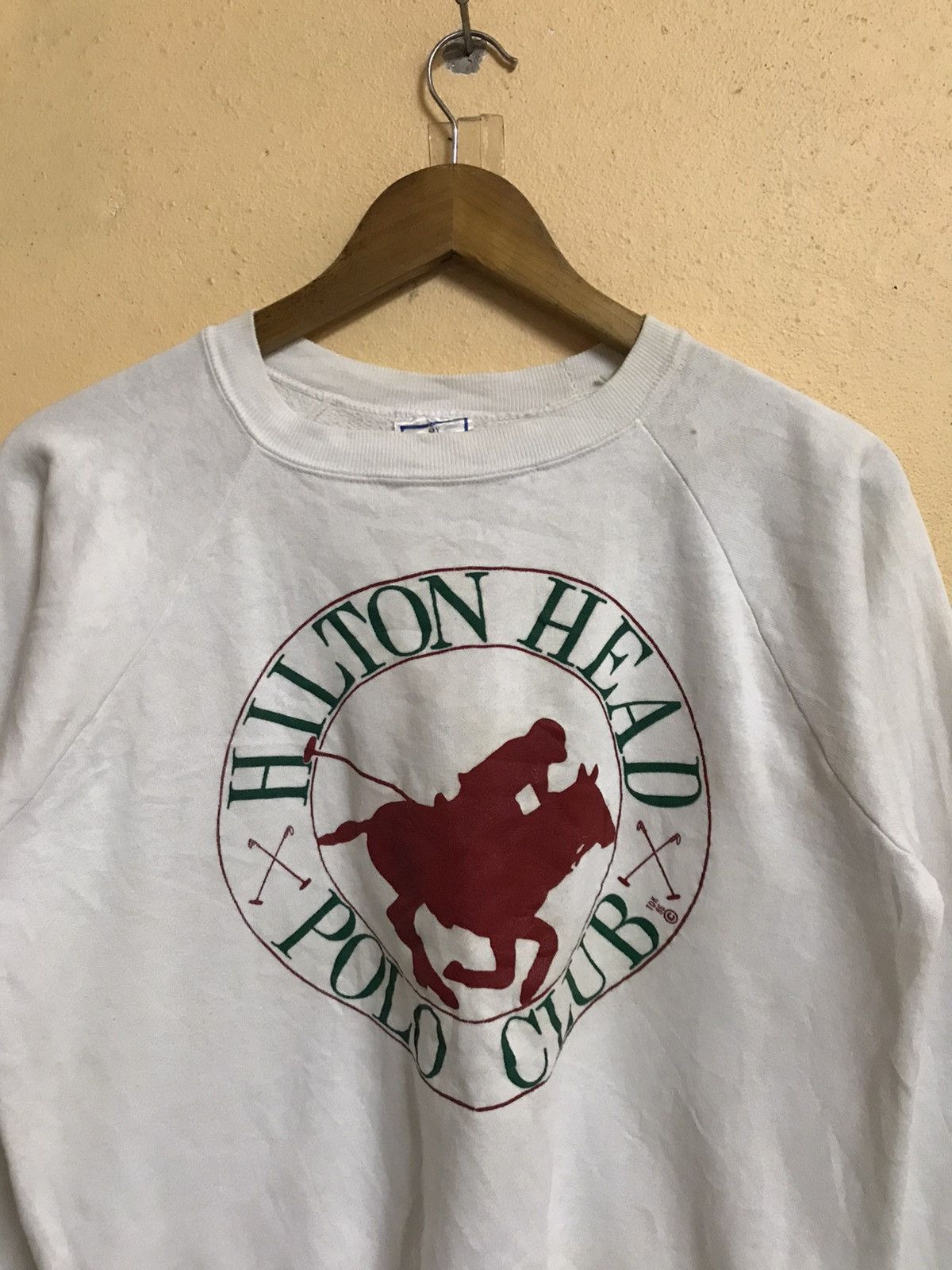 Vintage RARE 80s VINTAGE POLO CLUB HILTON HEAD SWEATSHIRT Size US S / EU 44-46 / 1 - 5 Thumbnail