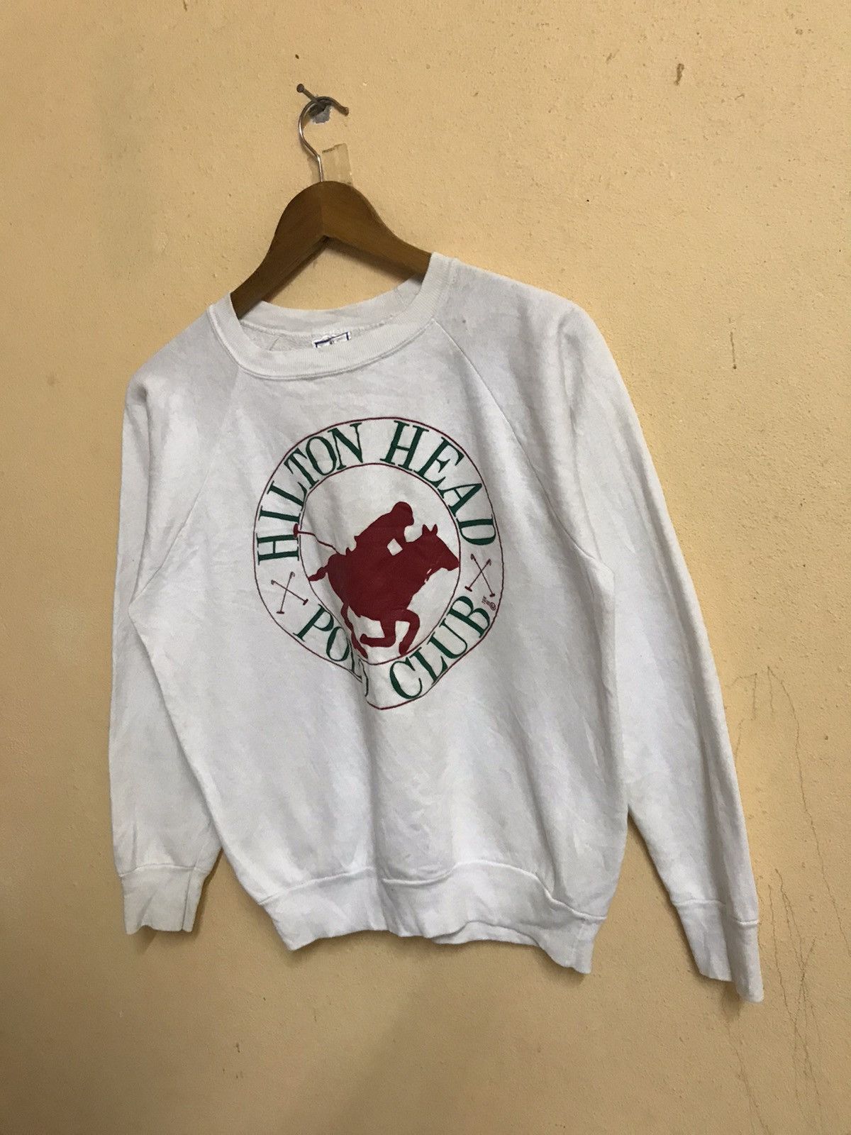 Vintage RARE 80s VINTAGE POLO CLUB HILTON HEAD SWEATSHIRT Size US S / EU 44-46 / 1 - 4 Thumbnail