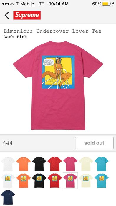 Supreme LIMONIOUS UNDERCOVER LOVER TEE | Grailed