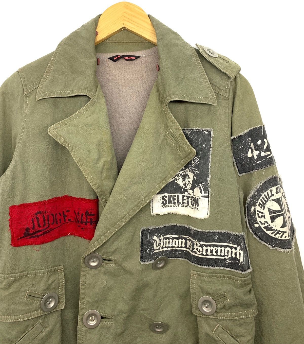 Japanese Brand 🇯🇵Vintage 80s Algonquins Skeleton Punk Gothic Jacket Size US S / EU 44-46 / 1 - 2 Thumbnail