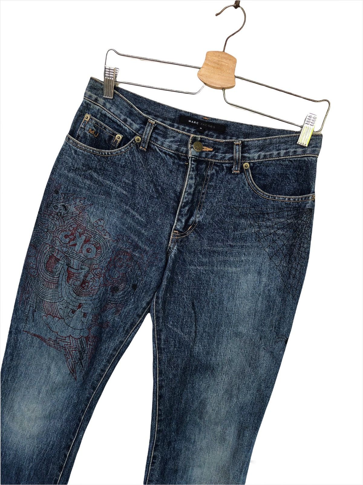 Art Comes First Limited Ed. Marc Jacobs Exclusive Pop Art Crafted Denim Jean Size US 28 / EU 44 - 3 Thumbnail