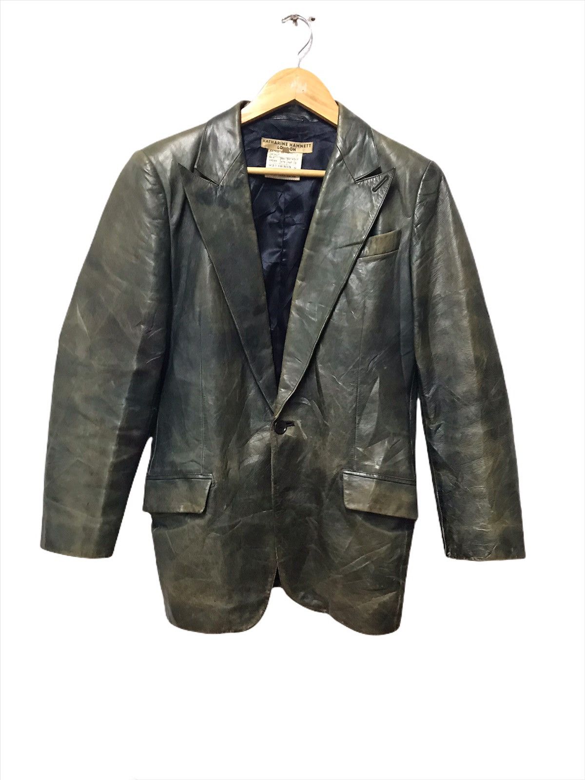 ジャケット・アウター OLD HAMNETT LEATHER TAILORED JACKET OLD HAMNETT LEATHER TAILORED JACKET