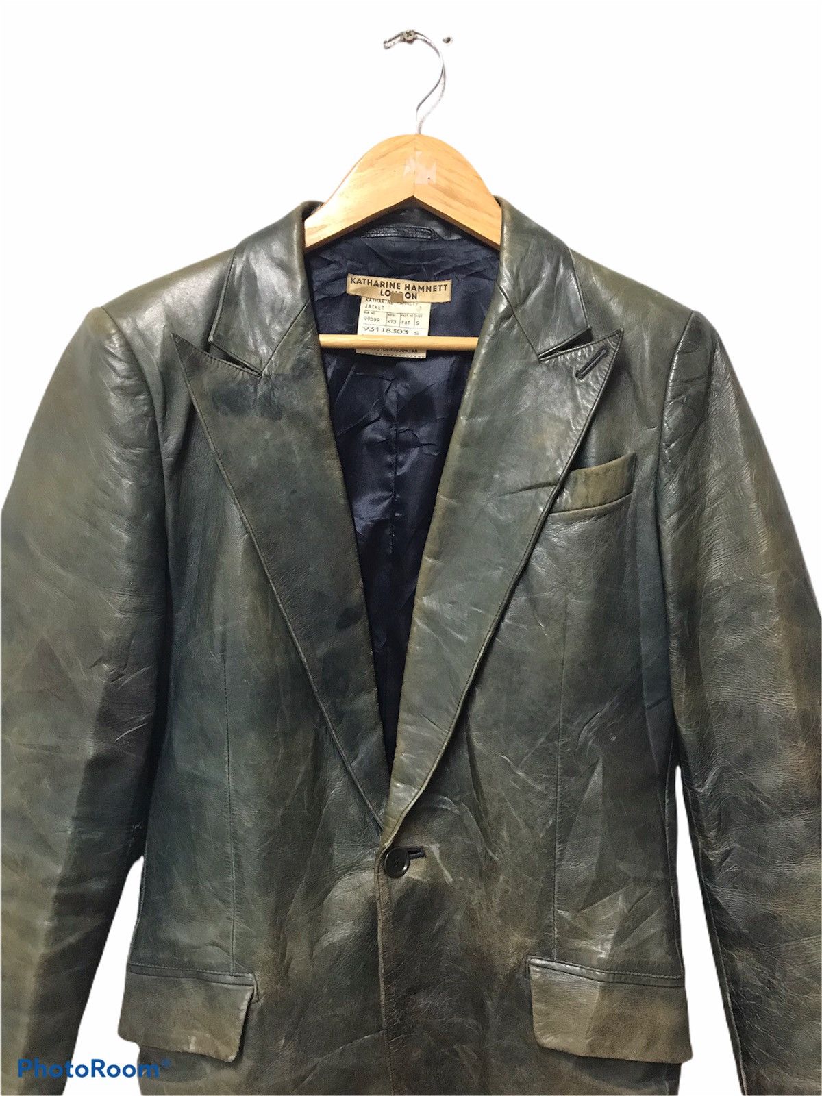 Japanese Brand × Katharine Hamnett London Vintage Katharine Hamnett London Sheep Skin Heavy Jacket Size US S / EU 44-46 / 1 - 2 Thumbnail