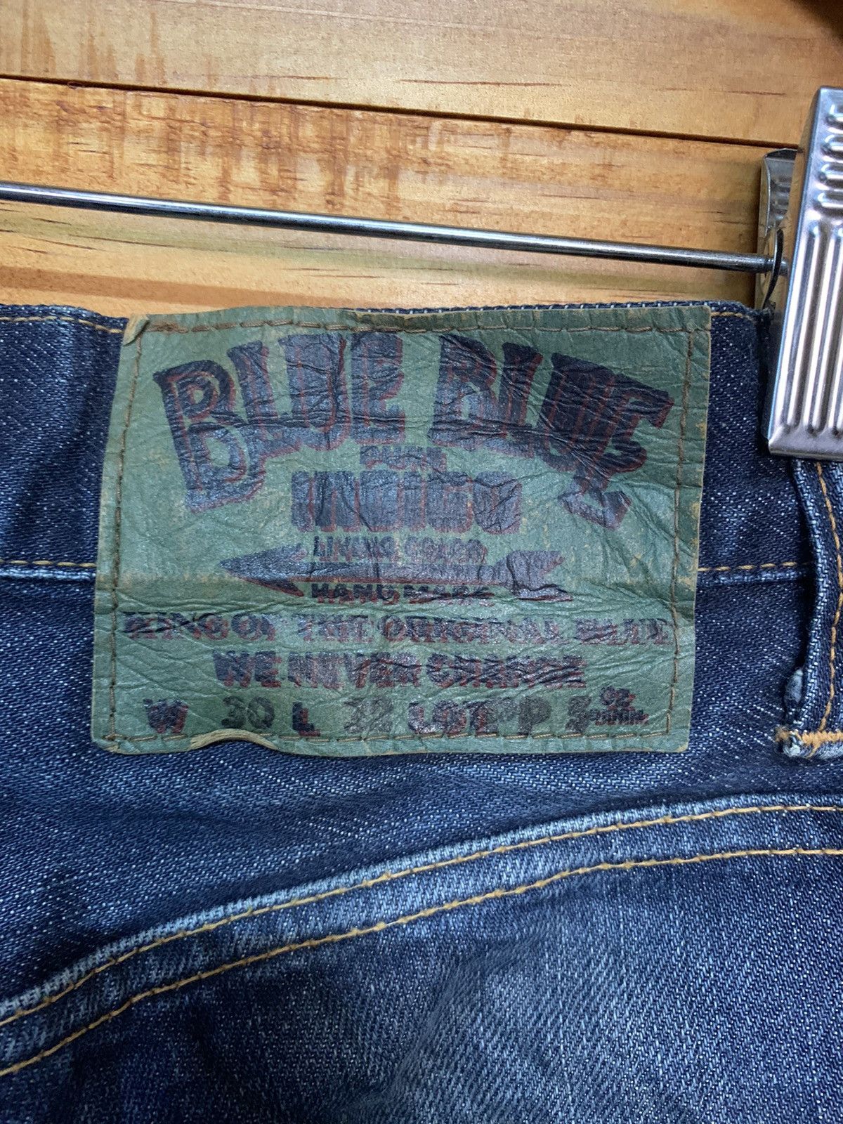 Blue Blue Japan × Japanese Brand Blue Blue Japan X H.R Market Denim Jeans Size US 30 / EU 46 - 5 Thumbnail