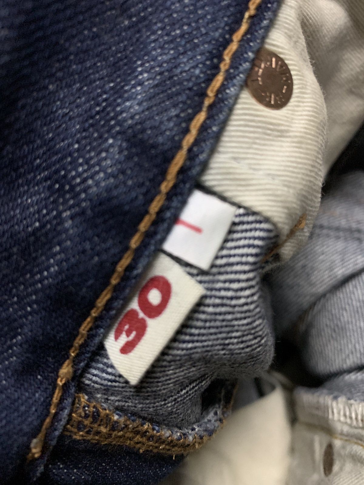 Blue Blue Japan × Japanese Brand Blue Blue Japan X H.R Market Denim Jeans Size US 30 / EU 46 - 8 Thumbnail