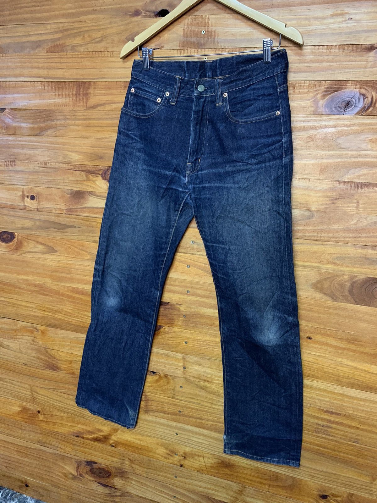 Blue Blue Japan × Japanese Brand Blue Blue Japan X H.R Market Denim Jeans Size US 30 / EU 46 - 2 Thumbnail