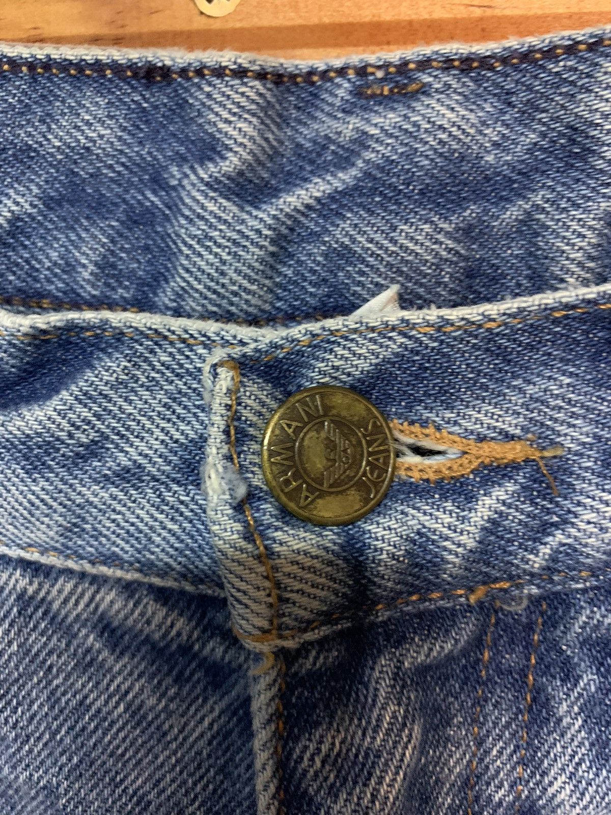 Armani × Vintage Vintage Armani Jeans Acid Wash Jeans Size US 26 / EU 42 - 5 Thumbnail