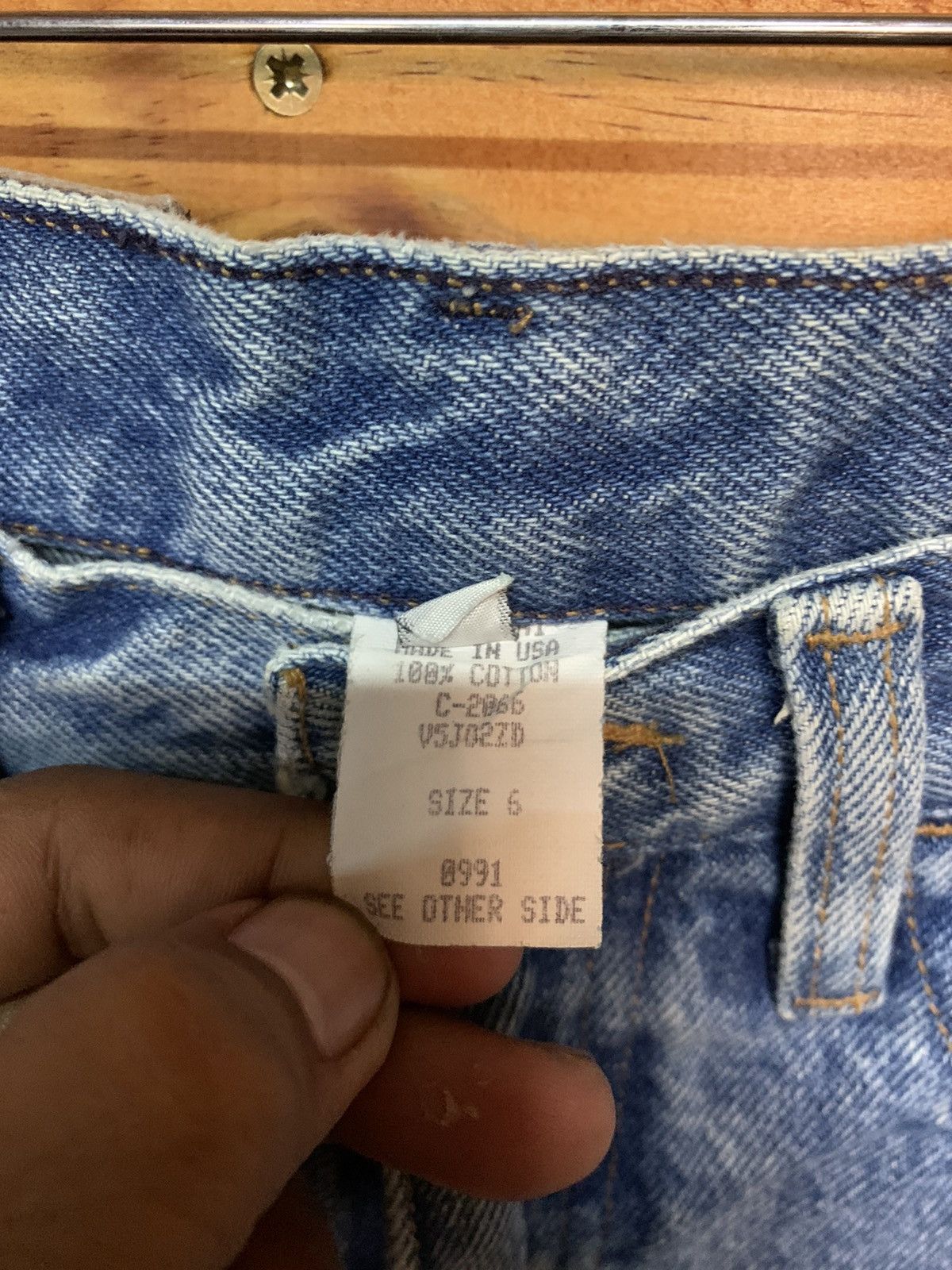 Armani × Vintage Vintage Armani Jeans Acid Wash Jeans Size US 26 / EU 42 - 6 Thumbnail