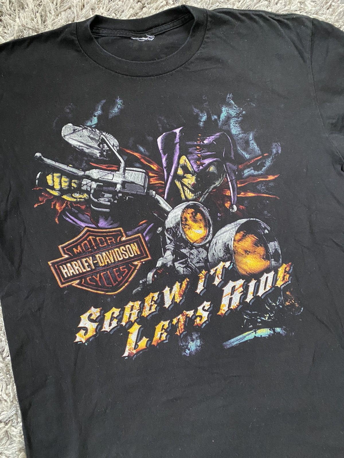 Harley Davidson × Vintage Joker Daytona beach Florida Harley T Size US XL / EU 56 / 4 - 2 Thumbnail