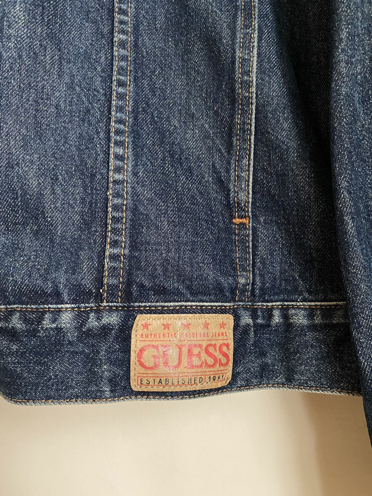 Guess × Vintage vintage 90s Guess Denim Jacket Size US XL / EU 56 / 4 - 3 Thumbnail