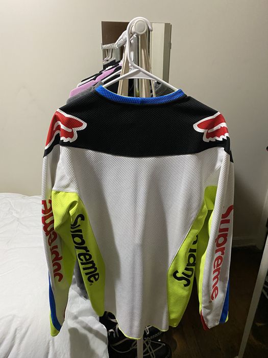 Supreme Fox Racing Moto Jersey Top Black Men's - SS18 - US