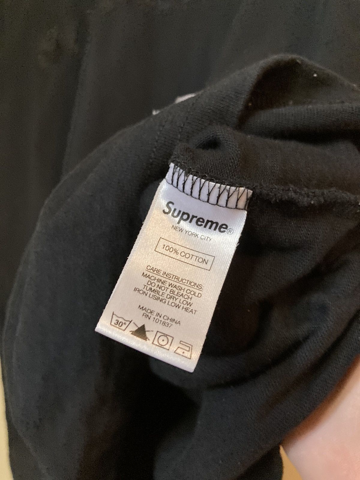 Supreme SS19 Supreme Shatter SS Top Tee T-Shirt Black Used M Size US M / EU 48-50 / 2 - 7 Thumbnail