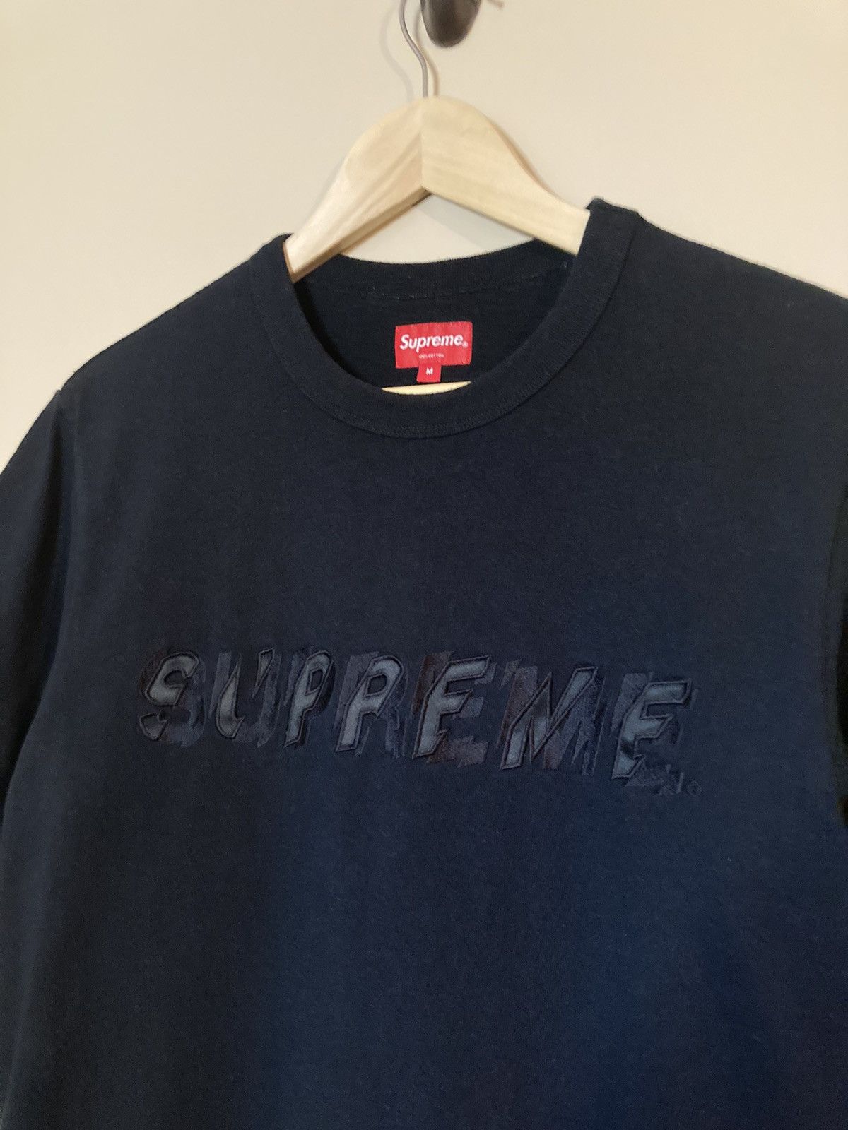 Supreme SS19 Supreme Shatter SS Top Tee T-Shirt Black Used M Size US M / EU 48-50 / 2 - 3 Thumbnail