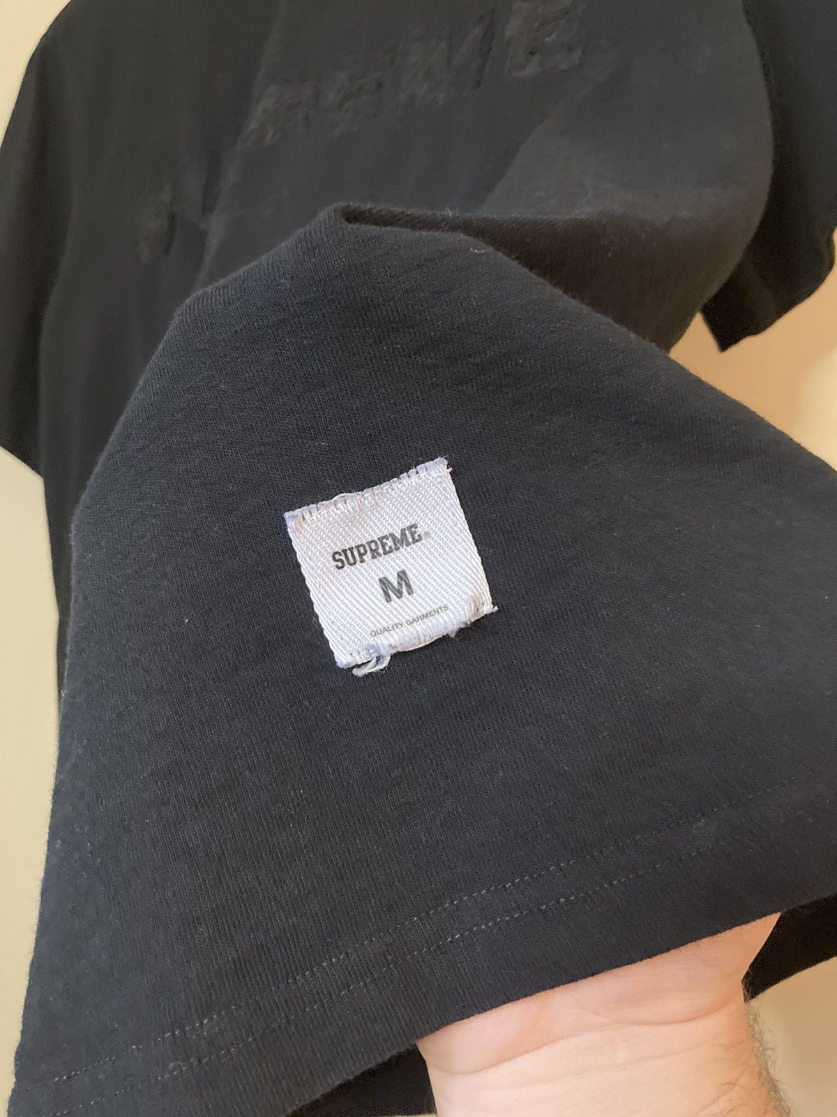 Supreme SS19 Supreme Shatter SS Top Tee T-Shirt Black Used M Size US M / EU 48-50 / 2 - 6 Thumbnail
