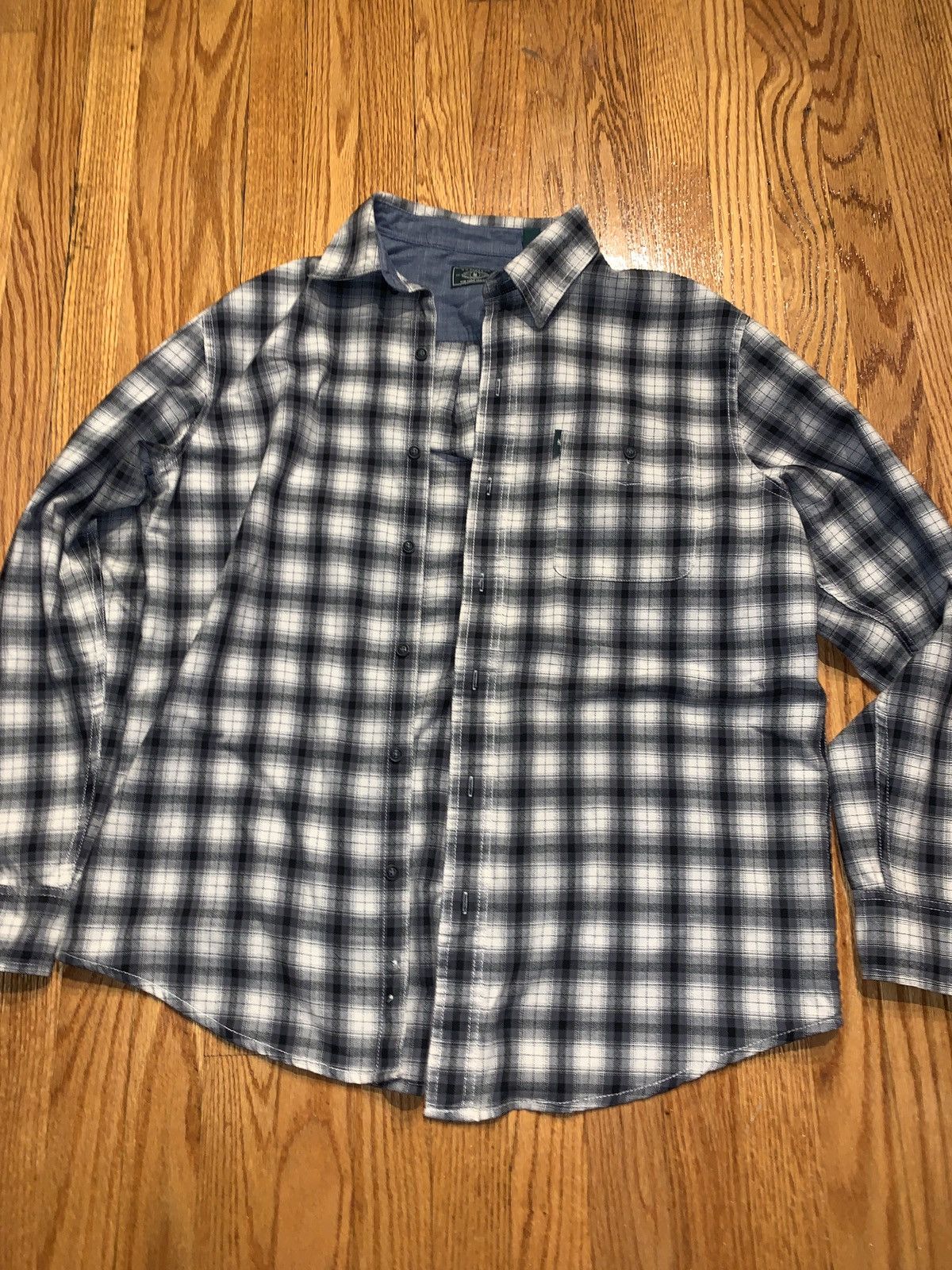 Flannel × G.H. Bass & Co. × Vintage Black and white heavyweight flannel Size US L / EU 52-54 / 3 - 1 Thumbnail