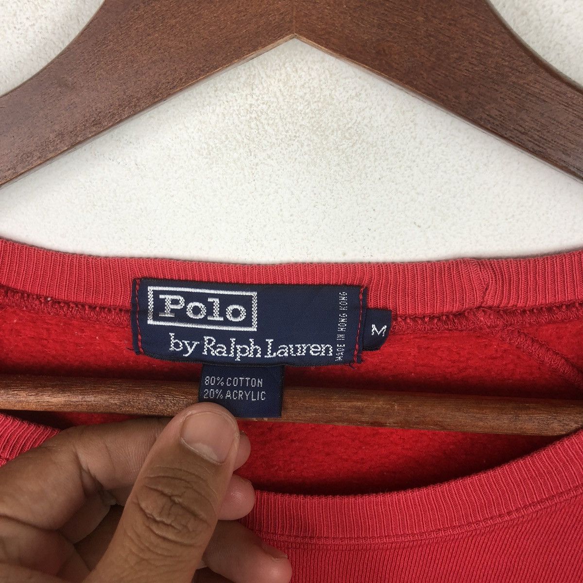 Polo Ralph Lauren × Vintage Vintage 90 Polo Ralph Lauren Crewneck Size US M / EU 48-50 / 2 - 4 Thumbnail