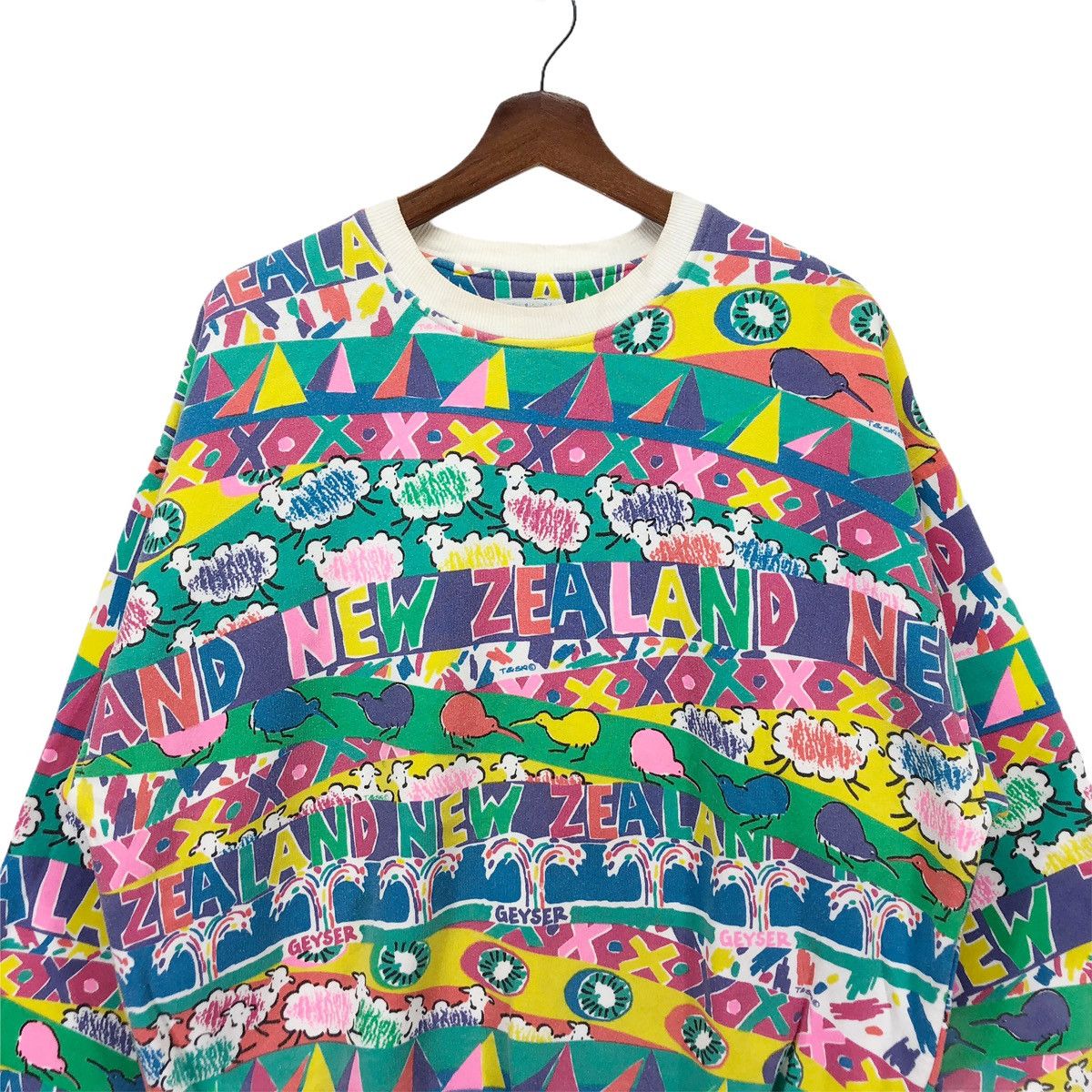 Designer × Vintage Vintage New Zealand Activewear Full Print Crewneck Size US M / EU 48-50 / 2 - 3 Thumbnail