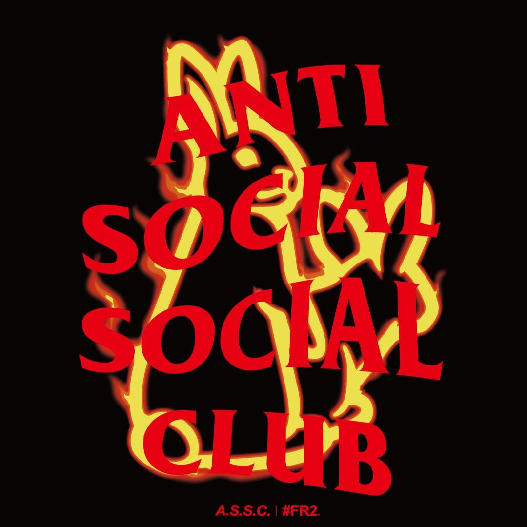 Anti Social Social Club × FR2 DS ASSC x FR2 Fire Pattern Black Long Sleeve Tee LS BAPE FTP Size US L / EU 52-54 / 3 - 4 Thumbnail