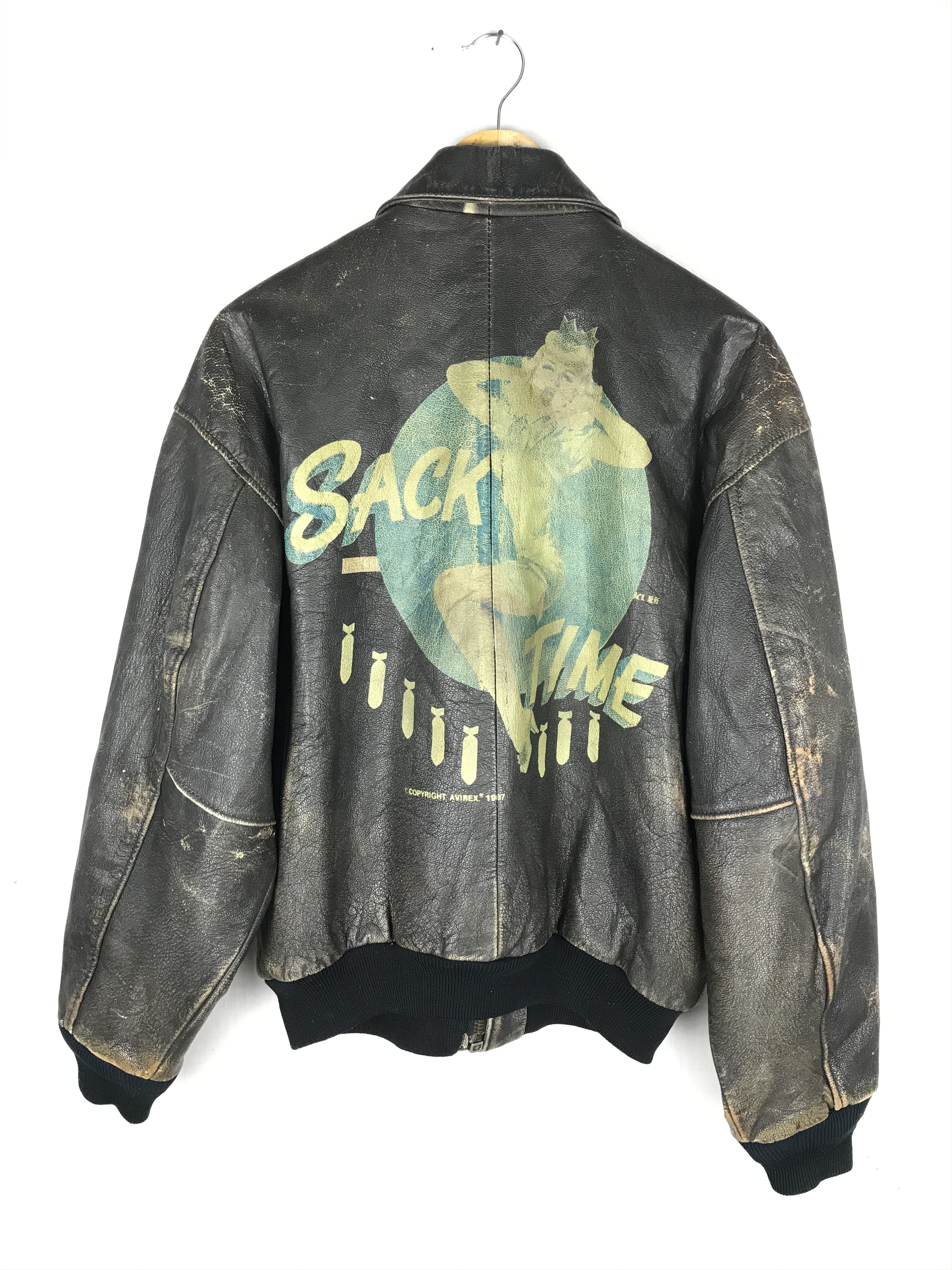AVIREX LTD レザージャケット SACK TIME A-2 TYPE