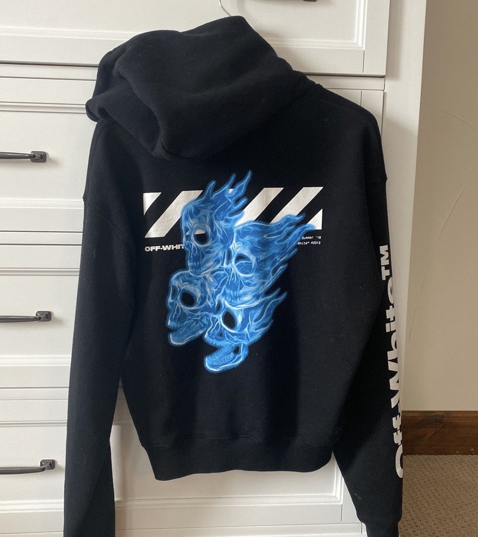 Off-White Off-White Diagonal Skulls Hoodie Size US XS / EU 42 / 0 - 2 Thumbnail