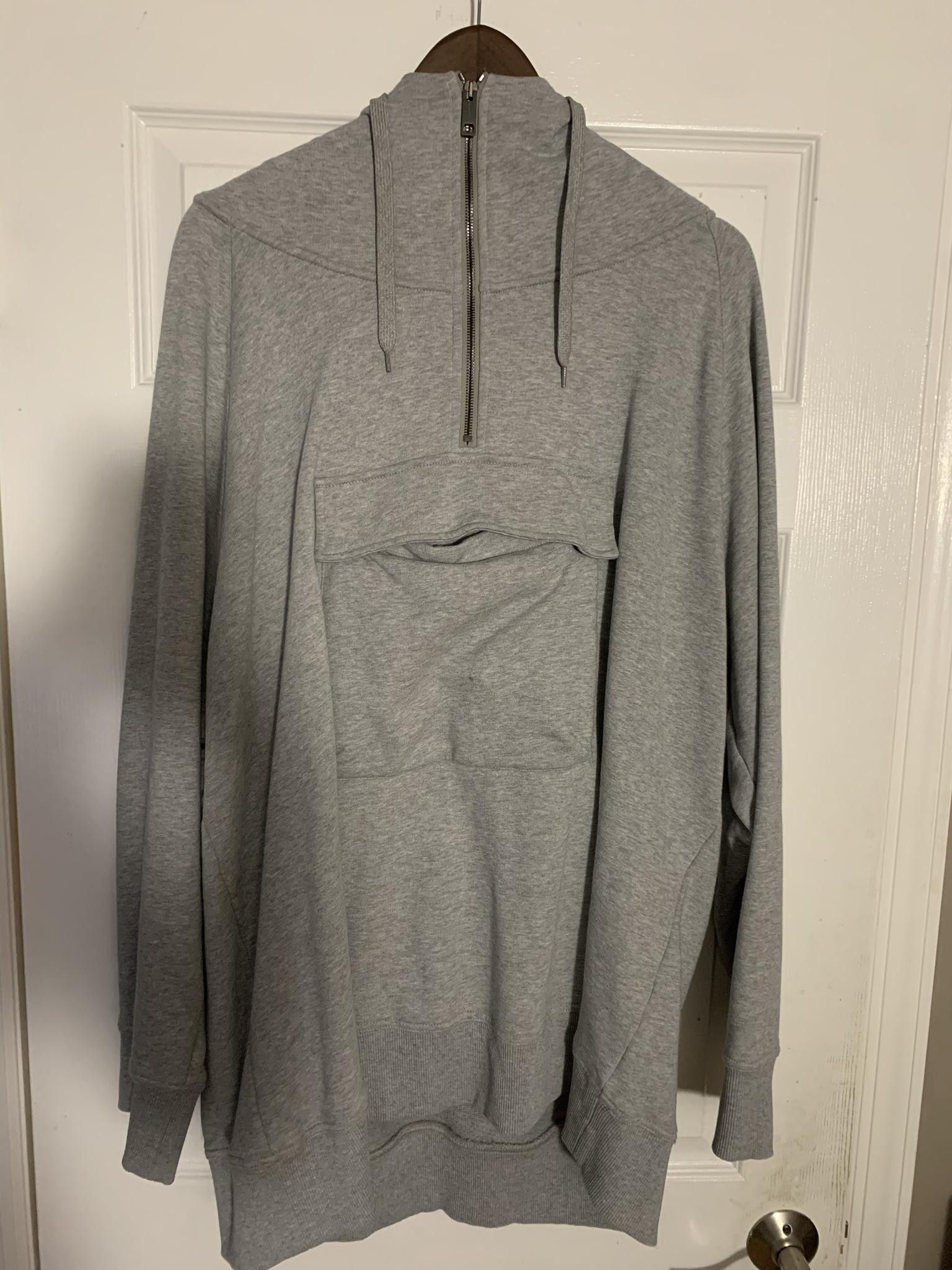 image of Burberry Horseferry Hoodie Grey in Heaher Gray, Men's (Size 2XL)