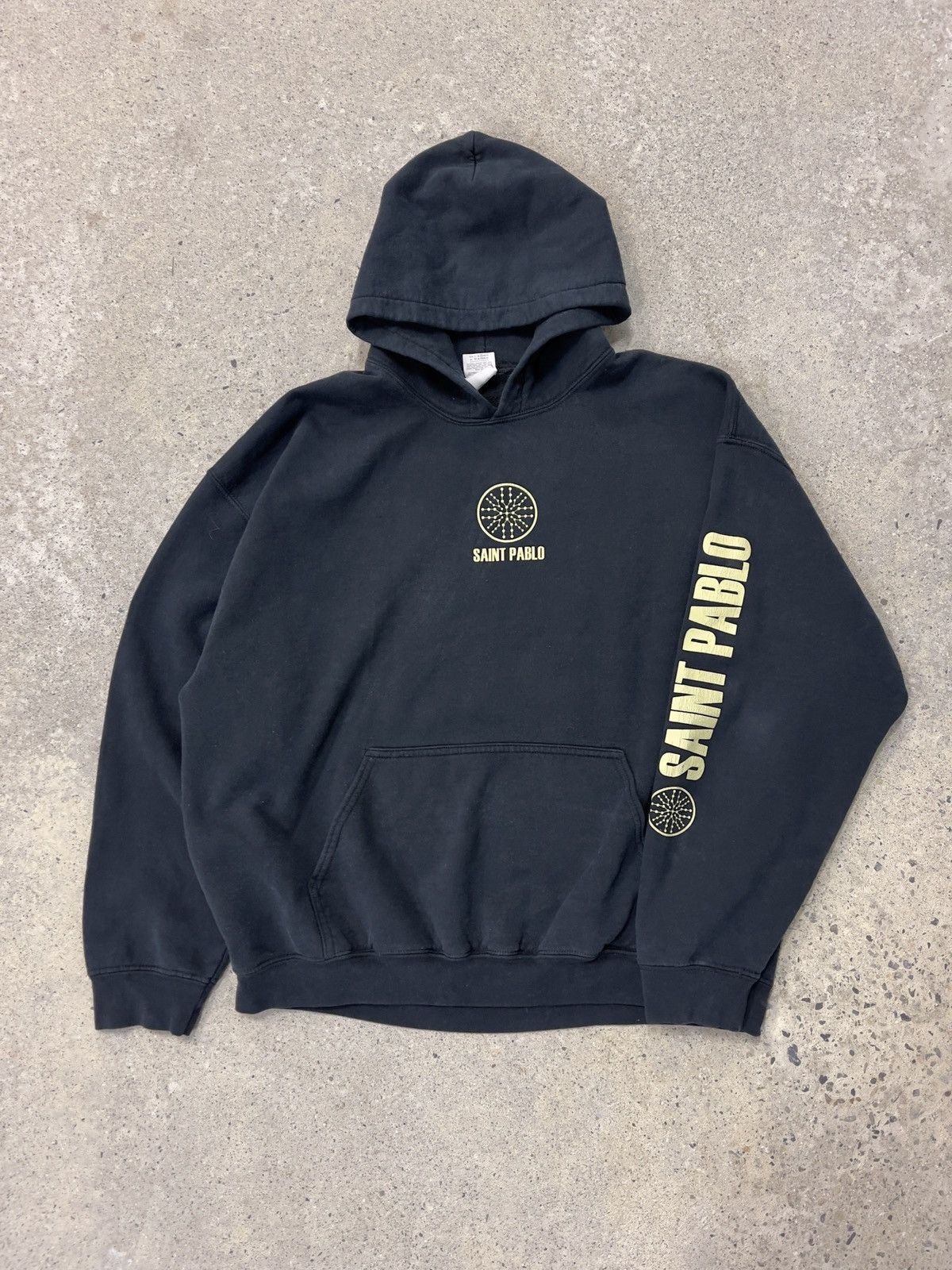 image of Kanye West X Saint Pablo X Tour Hoodie in Black, Men's (Size XL)