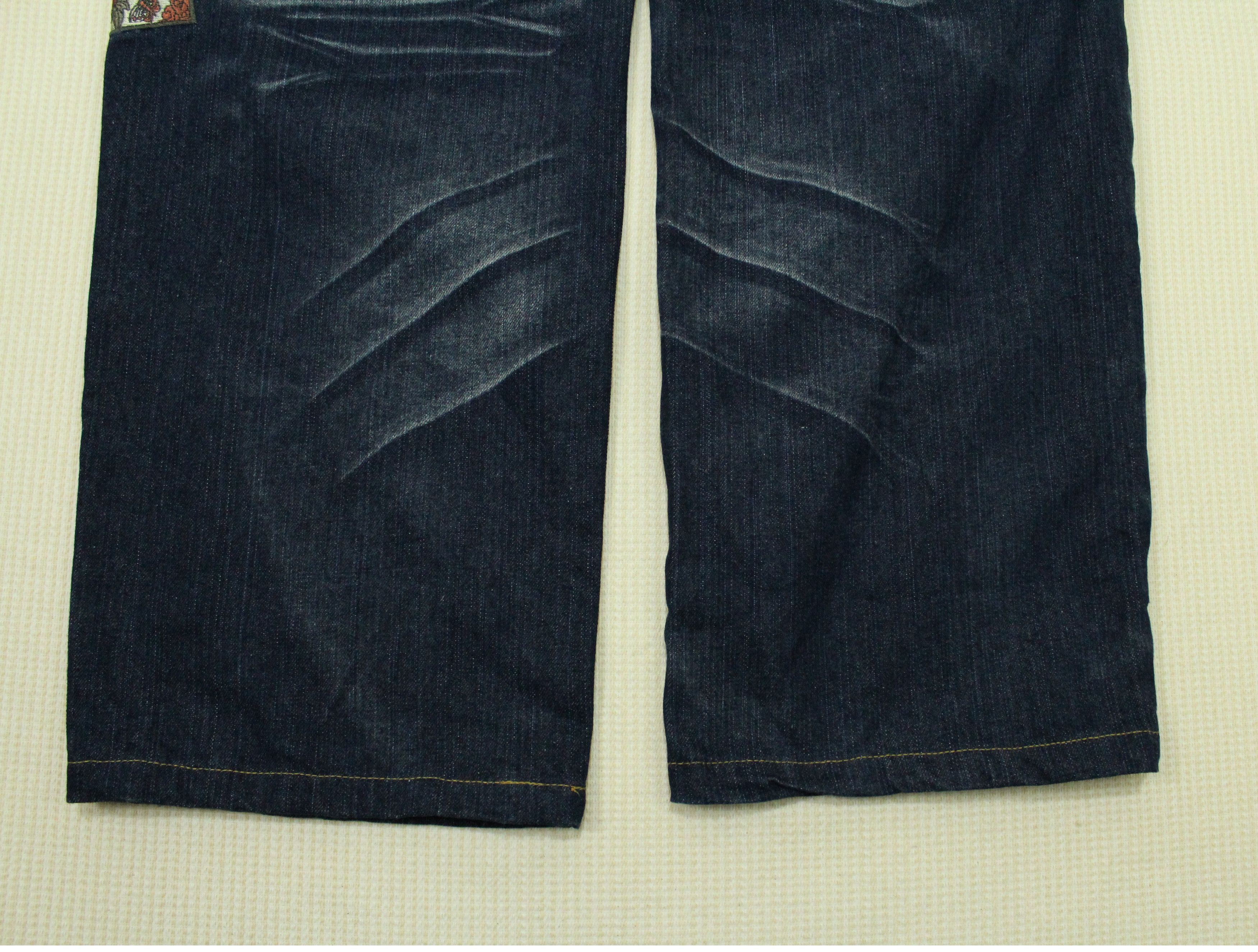 Expert Horror JAPAN DEVILS Denim Embroidered Japanese Tradition Pants Size US 38 / EU 54 - 8 Thumbnail