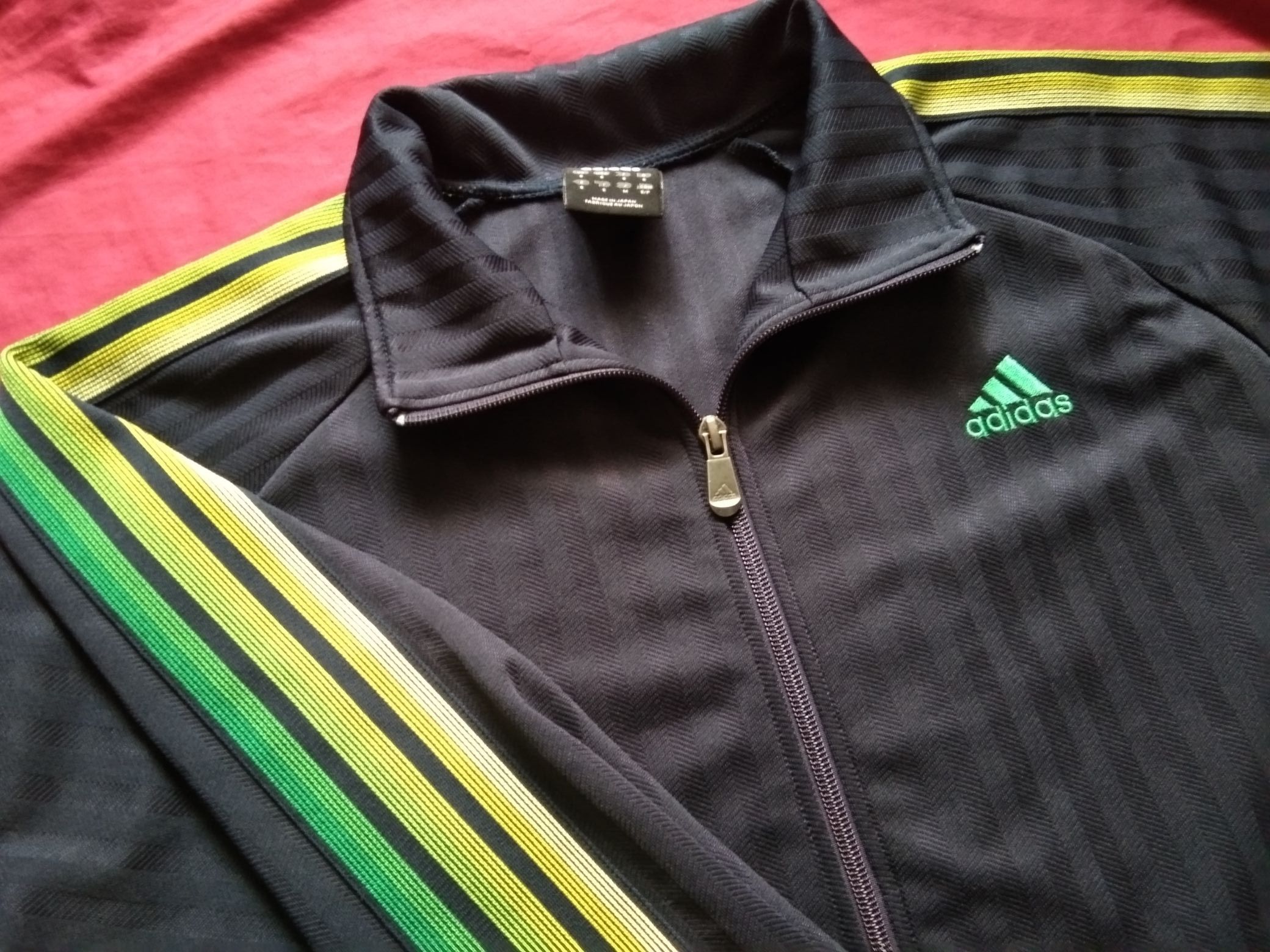 Adidas VTG Y2K Adidas Neon stripes tracktop jacket Size US M / EU 48-50 / 2 - 1 Thumbnail