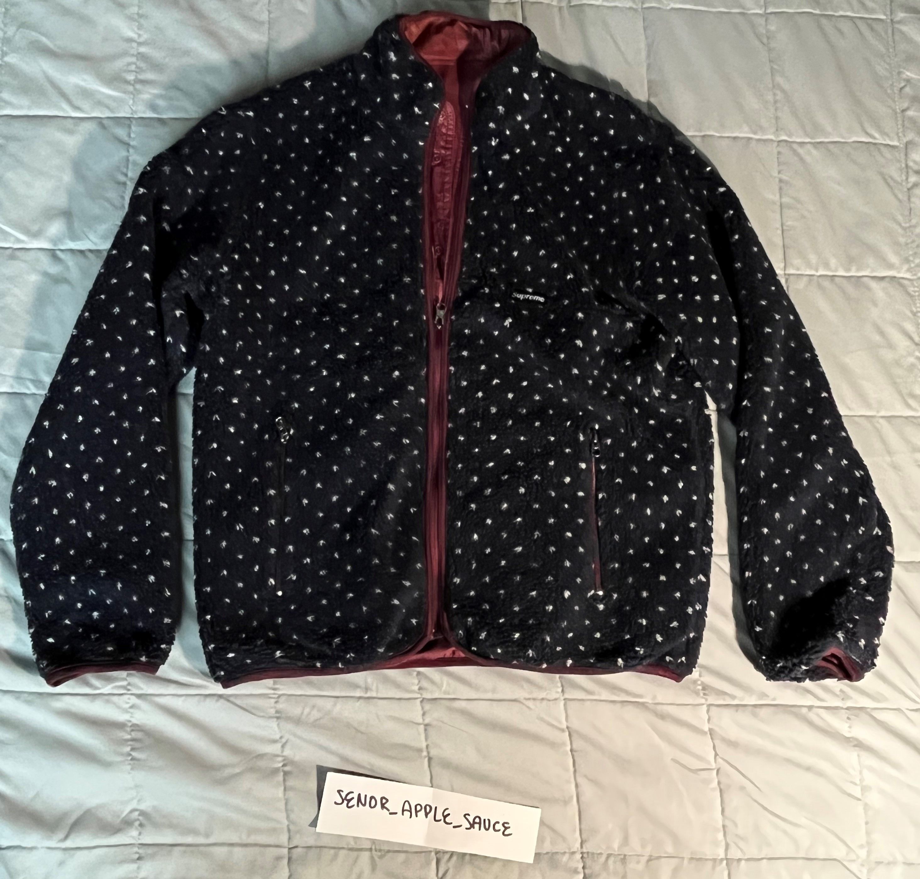 Supreme Polka Dot Reversible Sherpa Fleece Jacket | Grailed