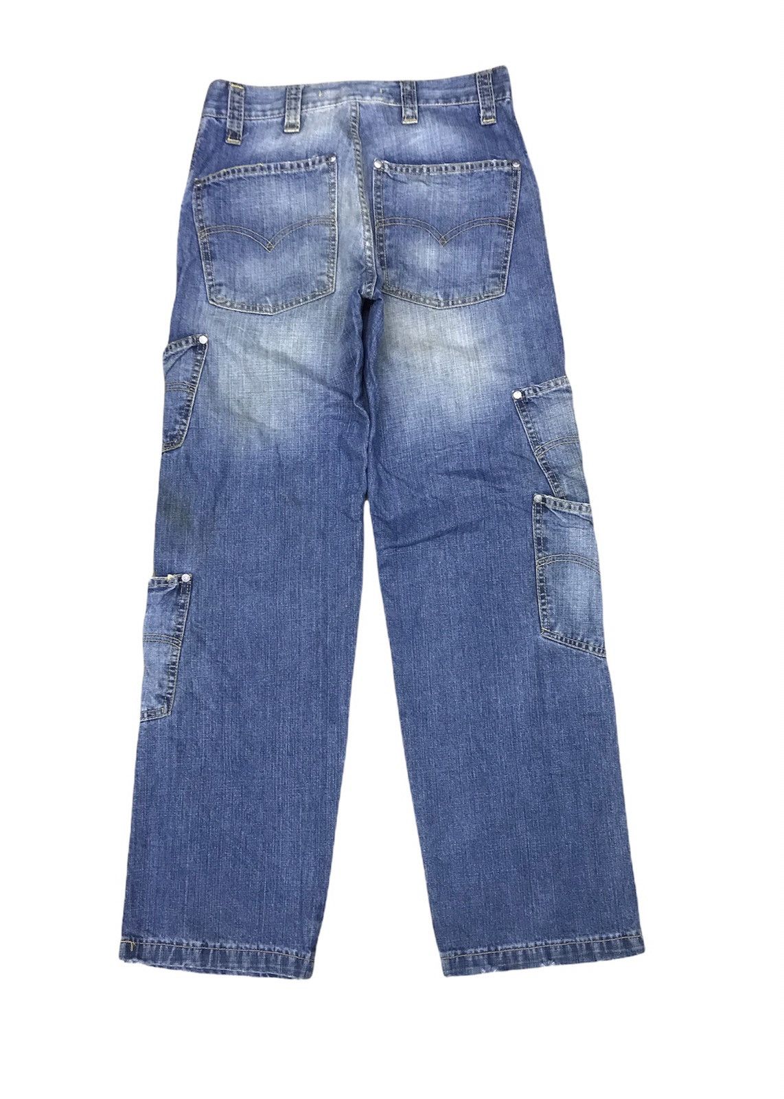 image of Meki Multi Pocket Denim Like Evisu Multi Pocket in Blue Denim, Men's (Size 28)