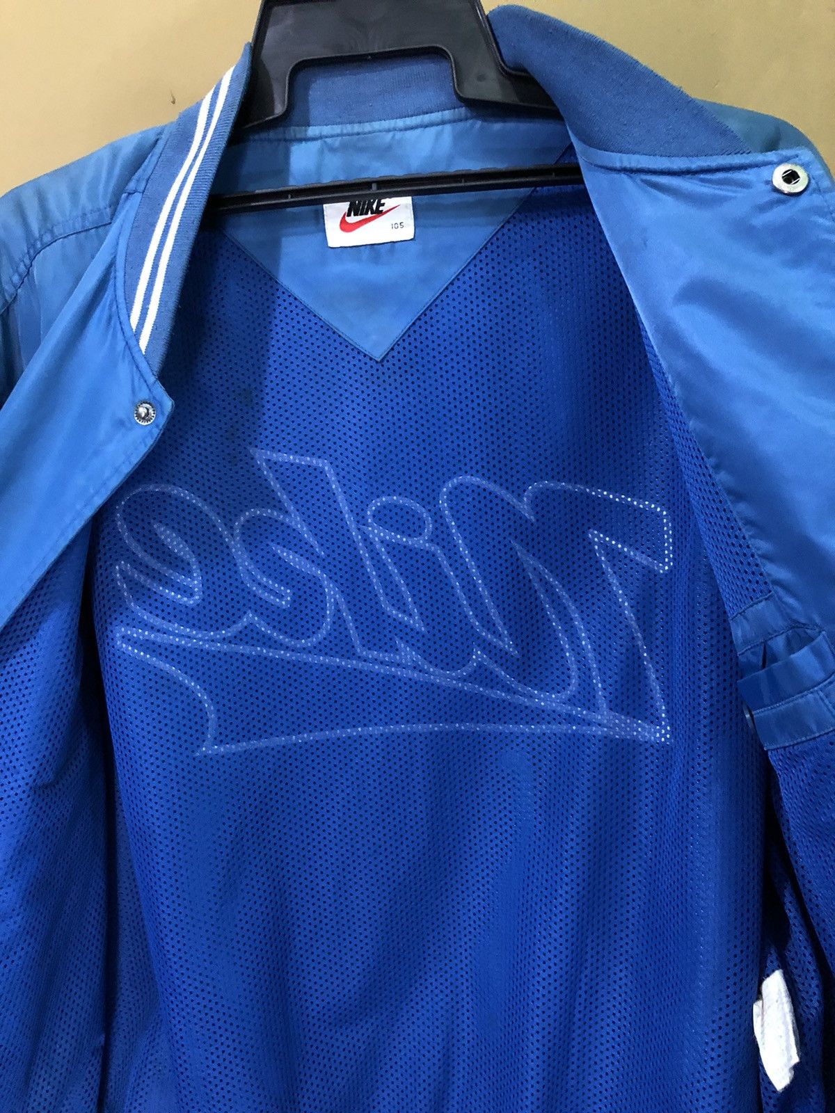 Nike × Vintage Vintage Sunfaded Nike Varsity Jacket Size US L / EU 52-54 / 3 - 9 Thumbnail
