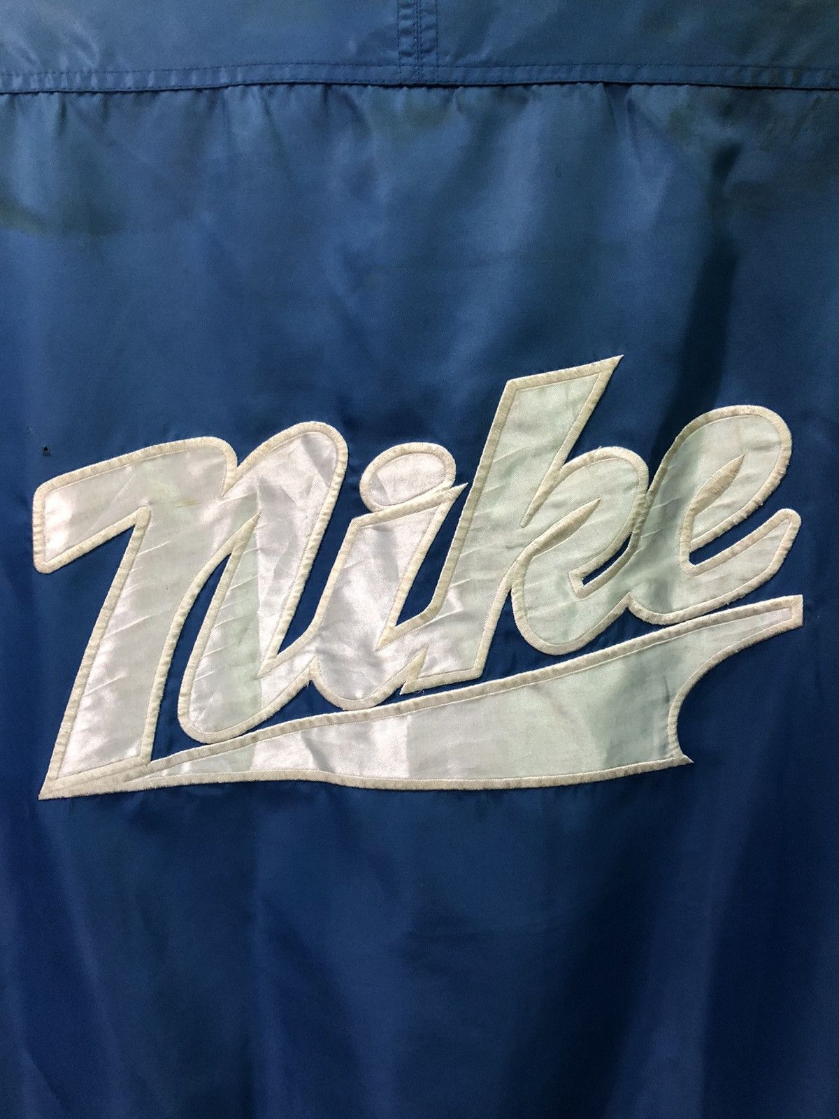 Nike × Vintage Vintage Sunfaded Nike Varsity Jacket Size US L / EU 52-54 / 3 - 3 Thumbnail