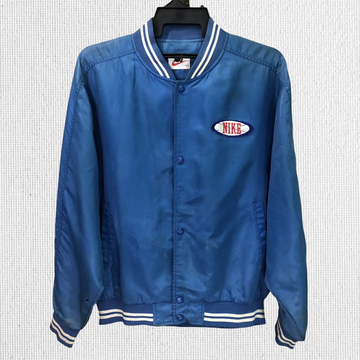 Nike × Vintage Vintage Sunfaded Nike Varsity Jacket Size US L / EU 52-54 / 3 - 2 Thumbnail