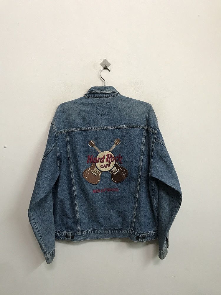Hard Rock Cafe Vintage Hard Rock Cafe Hollywood Embroidery Denim Size US L / EU 52-54 / 3 - 1 Thumbnail