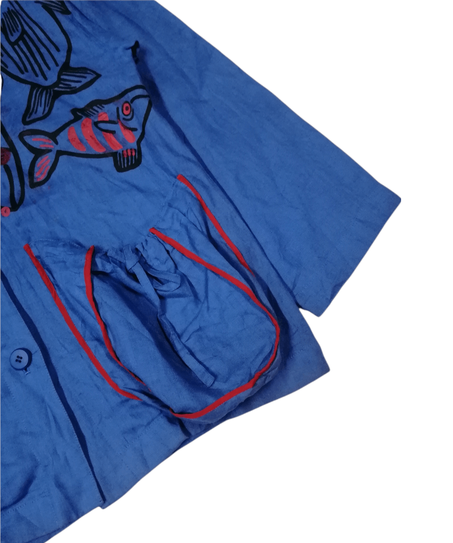 Jean Charles De Castelbajac 💥JEAN CHARLES D.CASTELBAJAC Fish Overprint Button Jacket Size US S / EU 44-46 / 1 - 8 Thumbnail