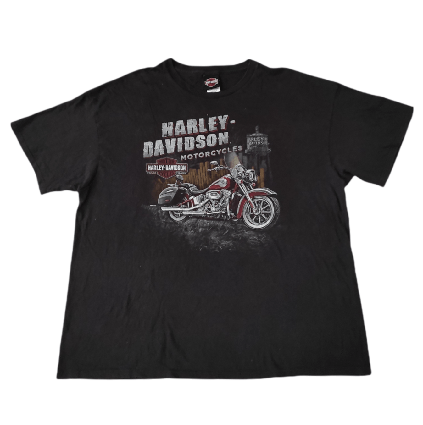 Harley-Davidson Motorcycle Bike T-shirt Made in USA Men's XL Vintage cotton black type Vintage Second Hand main image 0