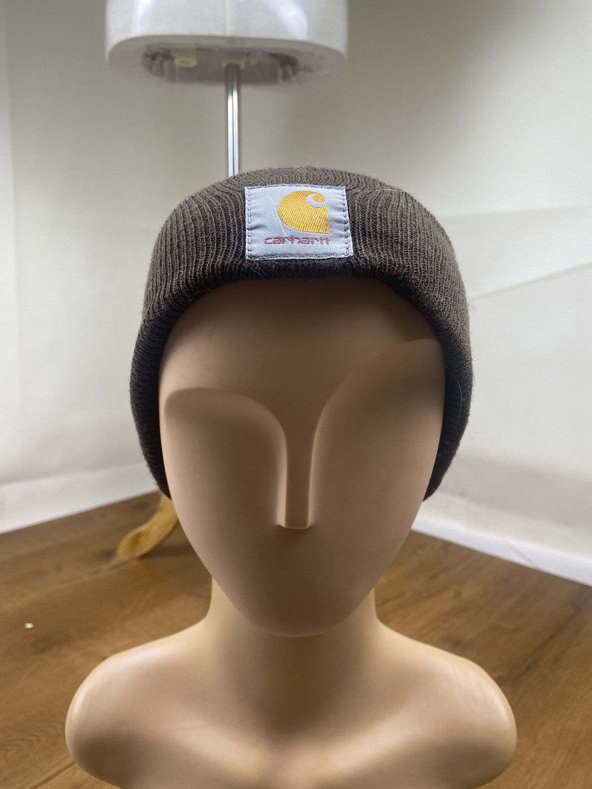 Carhartt Vintage Carhartt Brown Beanie Hat Streetwear Workwear Size ONE SIZE - 1 Thumbnail