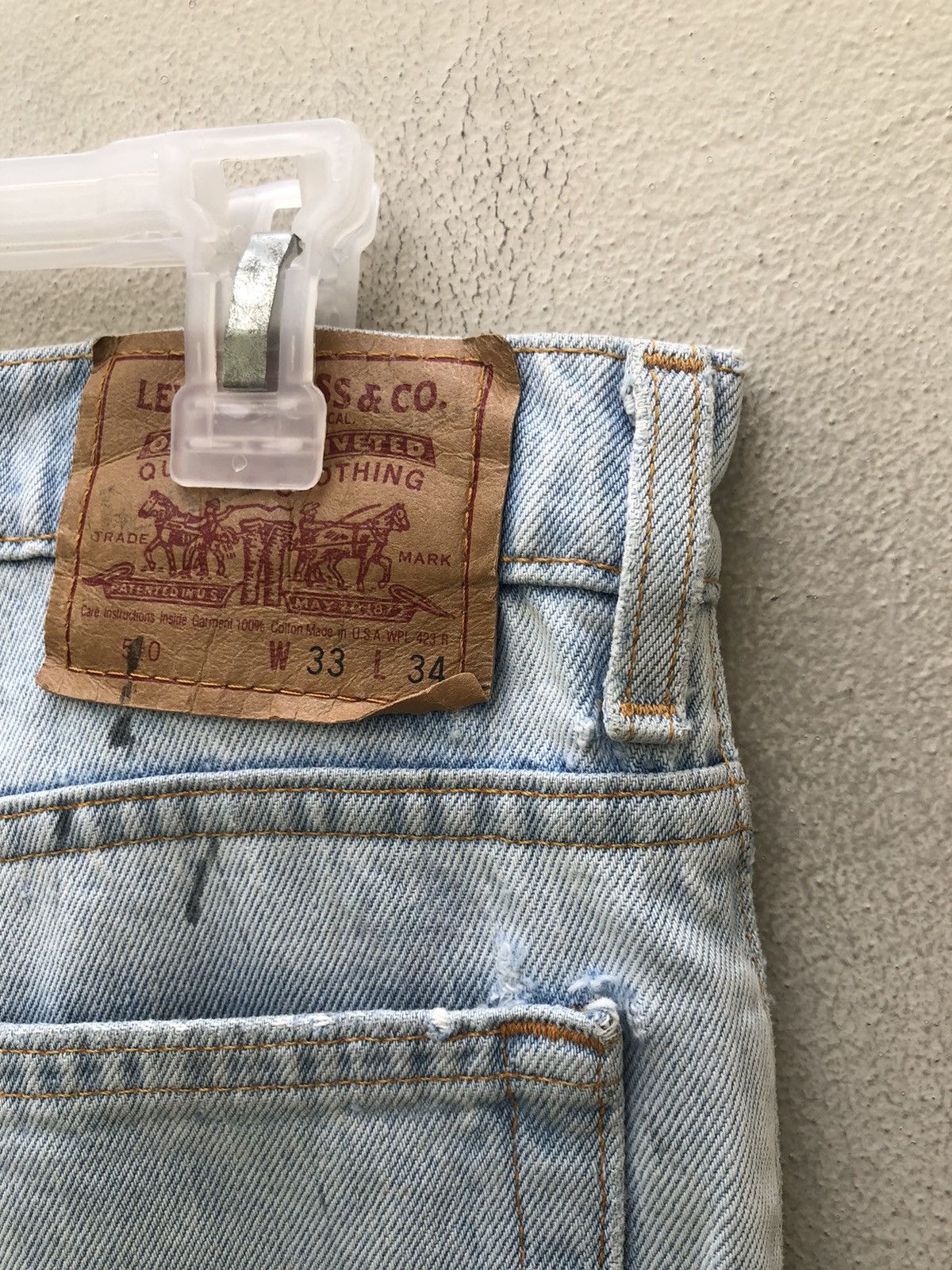 Levi's Vintage 1997 Levi’s 510 Jeans Made in Usa Painter Denim Size US 32 / EU 48 - 20 Thumbnail