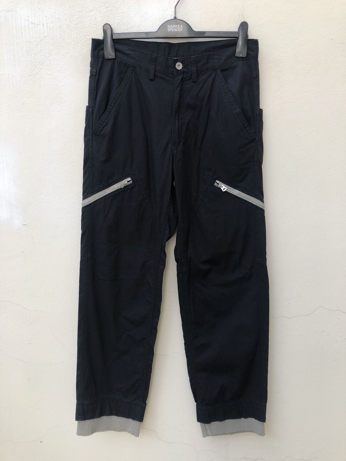 Designer Vintage WESTBORNE Japan Multi Pocket Stretch Hem Trouser Size US 32 / EU 48 - 6 Thumbnail