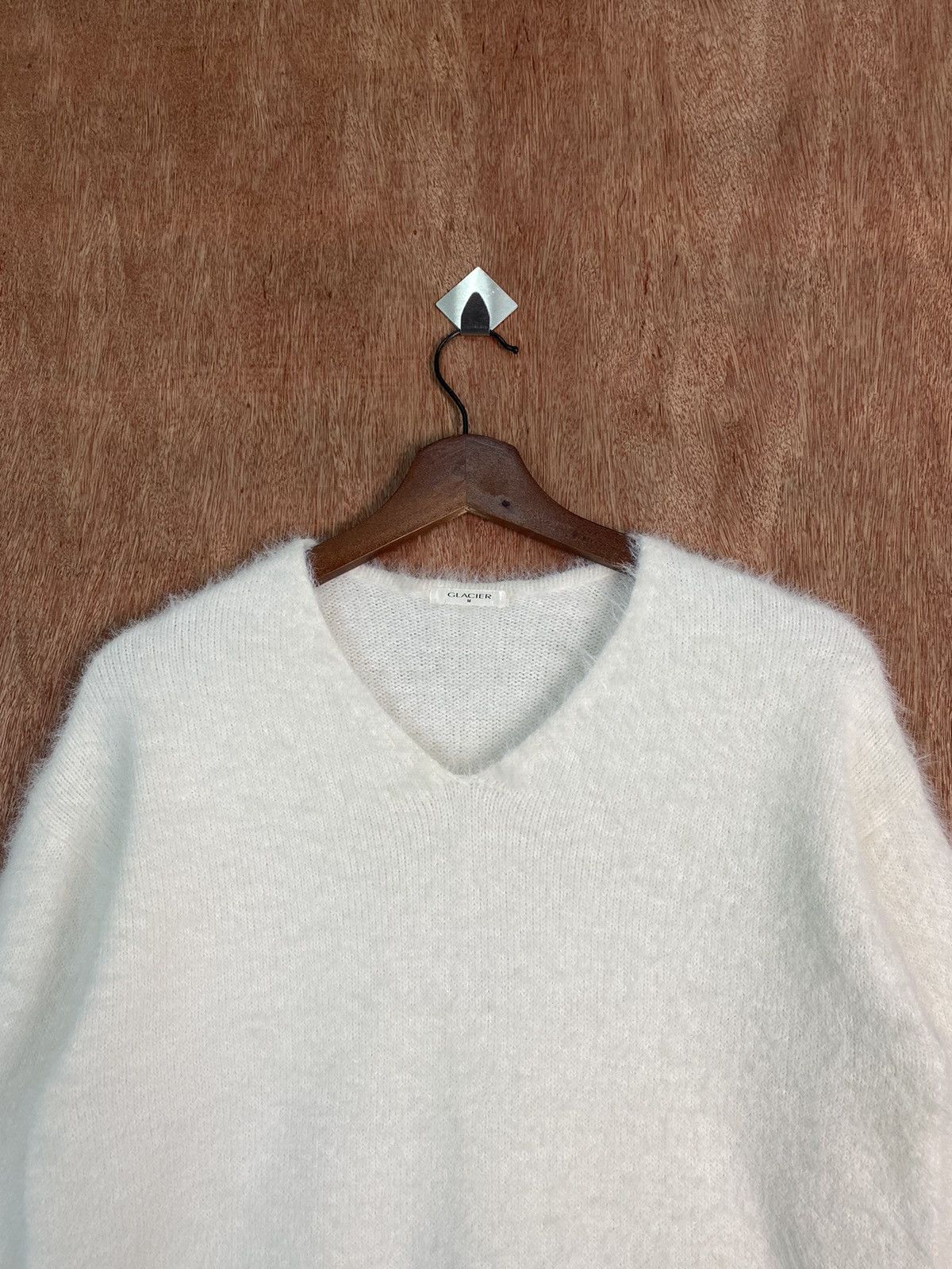 Homespun Knitwear × Japanese Brand DL Glacier White Shag Shaggy Fur Mohair Knitwear #B636 Size US M / EU 48-50 / 2 - 2 Thumbnail