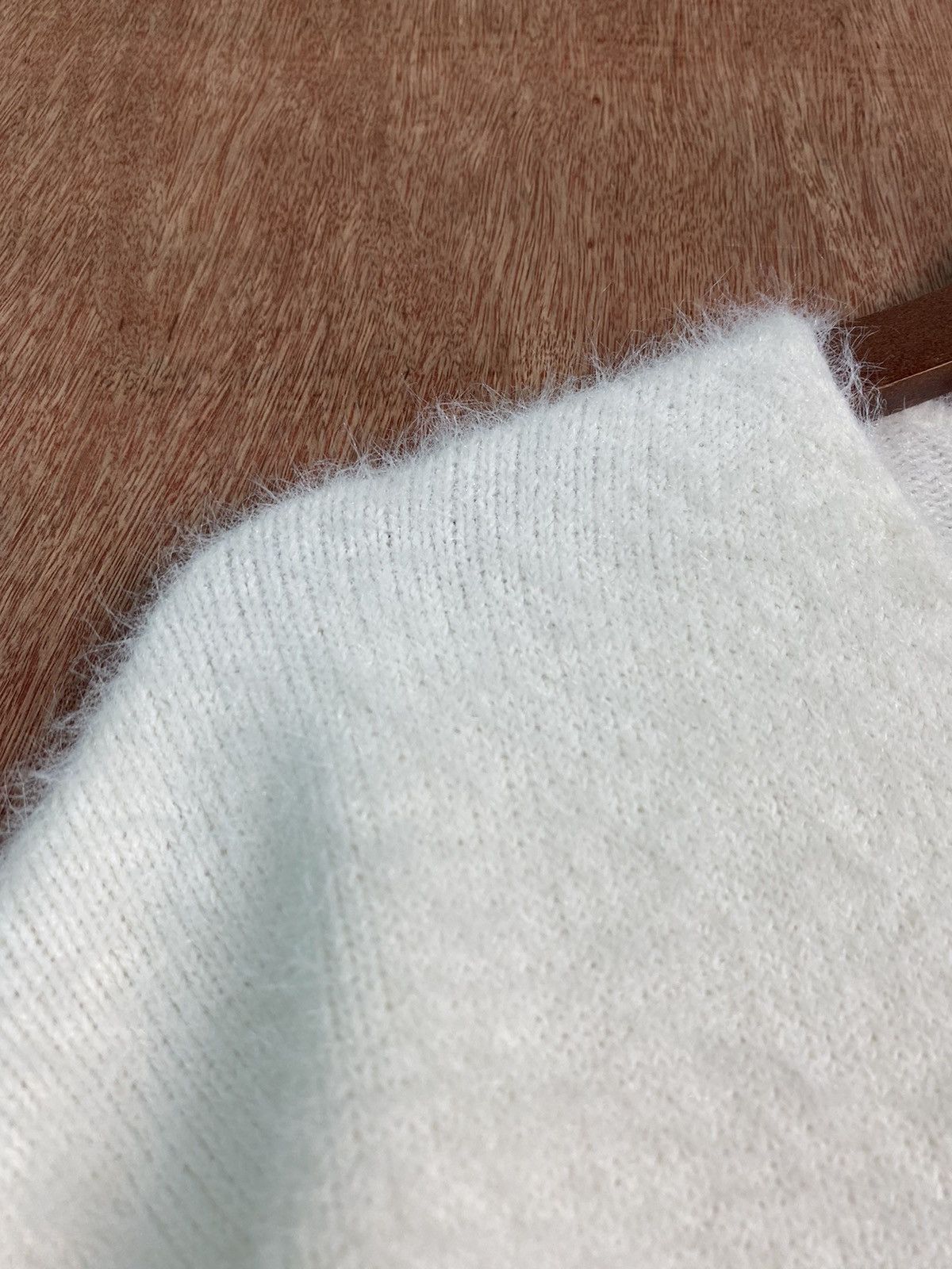Homespun Knitwear × Japanese Brand DL Glacier White Shag Shaggy Fur Mohair Knitwear #B636 Size US M / EU 48-50 / 2 - 5 Thumbnail