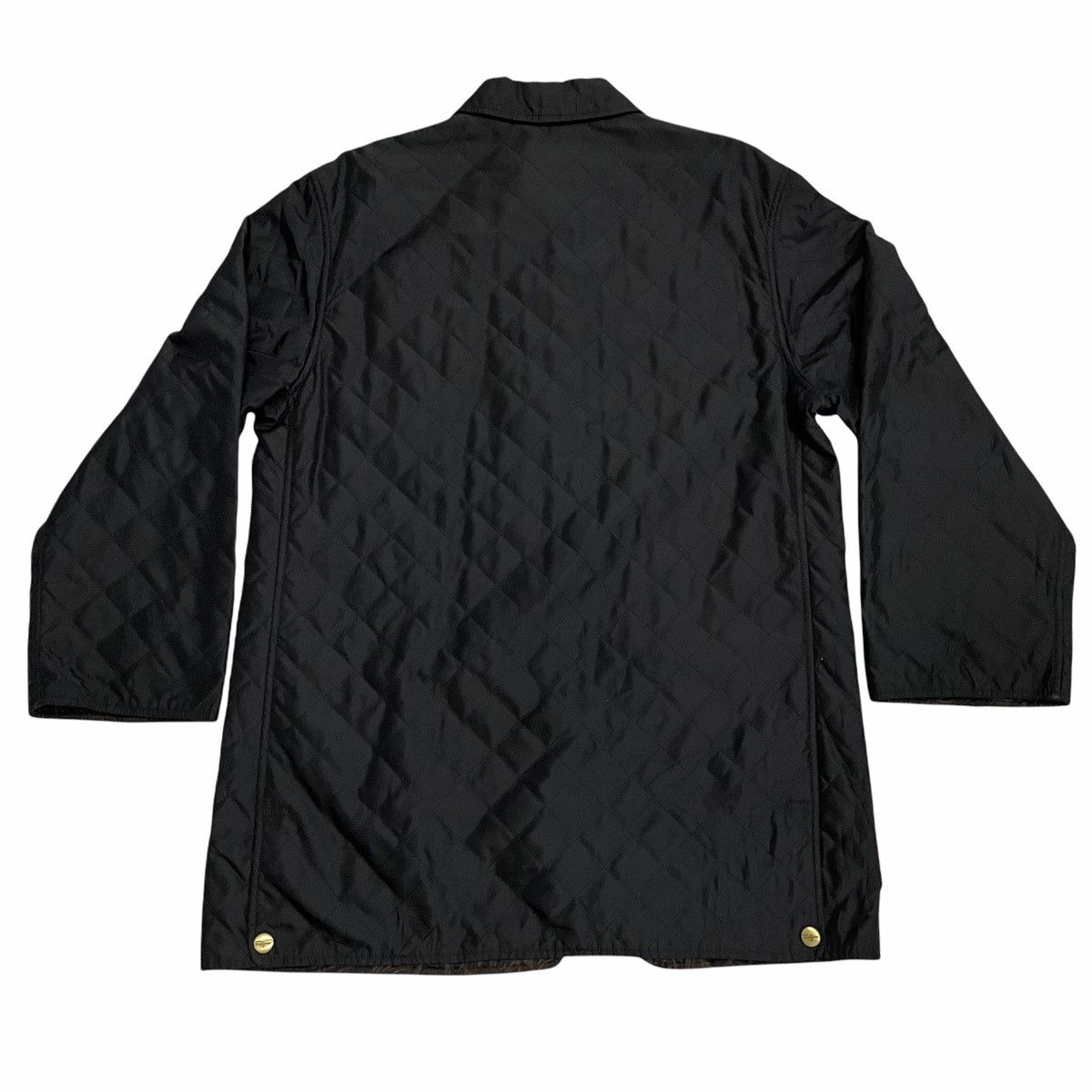 Designer × Salvatore Ferragamo × Vintage 💥Vintage Salvatore Ferragamo Quilted Snap Button Jacket Size US L / EU 52-54 / 3 - 8 Thumbnail