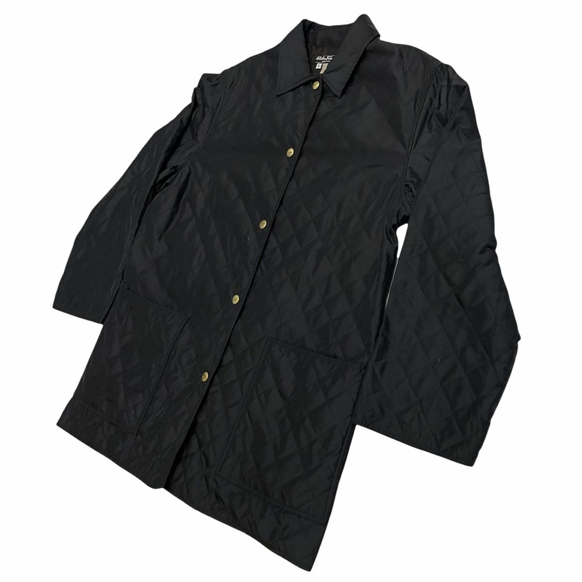 Designer × Salvatore Ferragamo × Vintage 💥Vintage Salvatore Ferragamo Quilted Snap Button Jacket Size US L / EU 52-54 / 3 - 2 Thumbnail