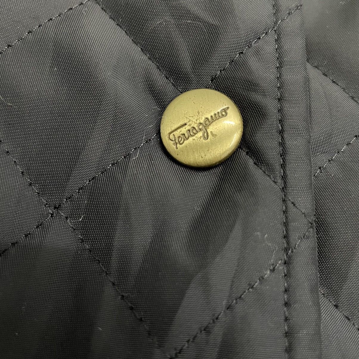 Designer × Salvatore Ferragamo × Vintage 💥Vintage Salvatore Ferragamo Quilted Snap Button Jacket Size US L / EU 52-54 / 3 - 7 Thumbnail