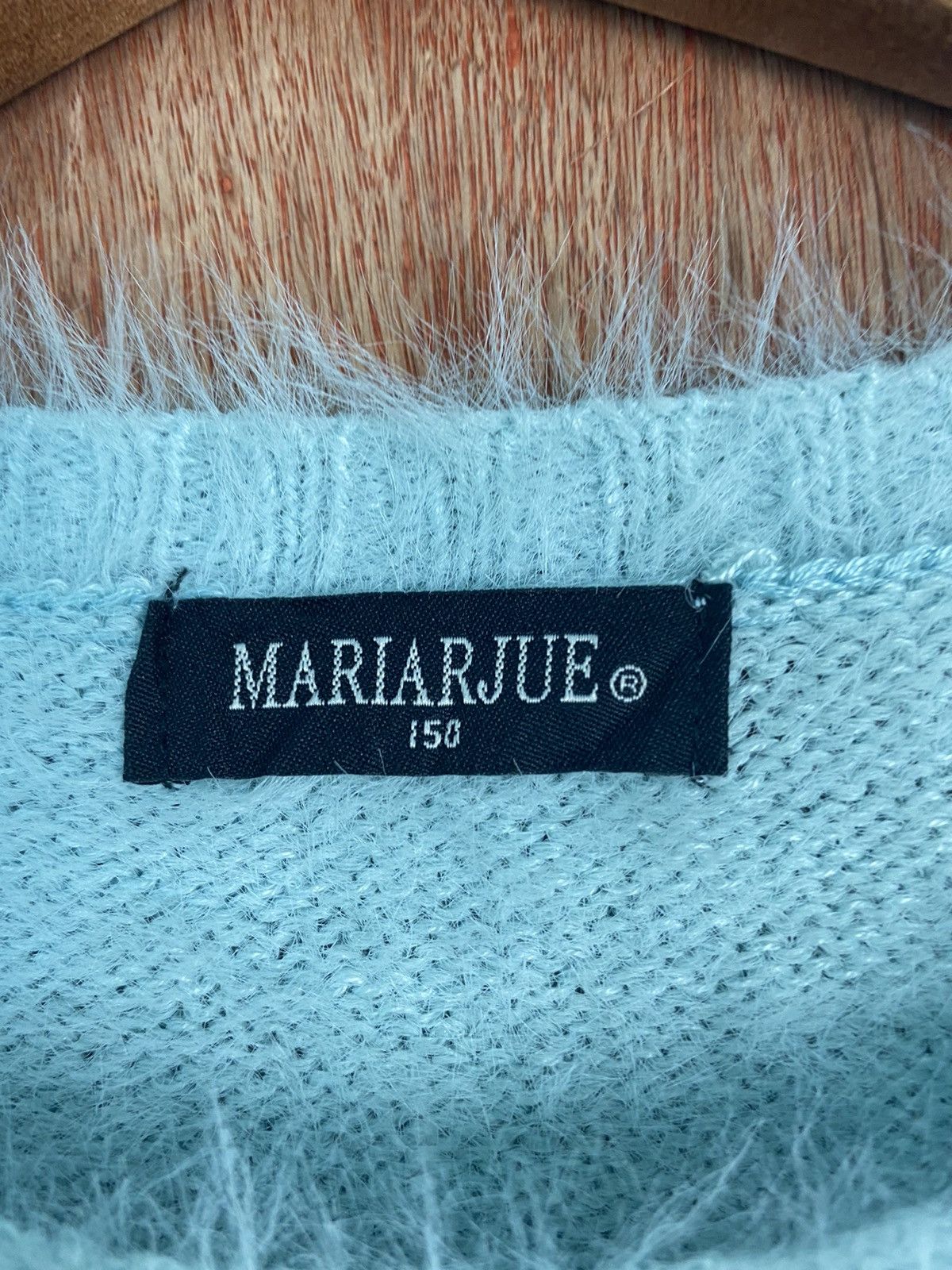 Homespun Knitwear × Japanese Brand DL Mariarjue Blue Shag Shaggy Fur Mohair Knitwear #B625 Size S / US 4 / IT 40 - 7 Thumbnail